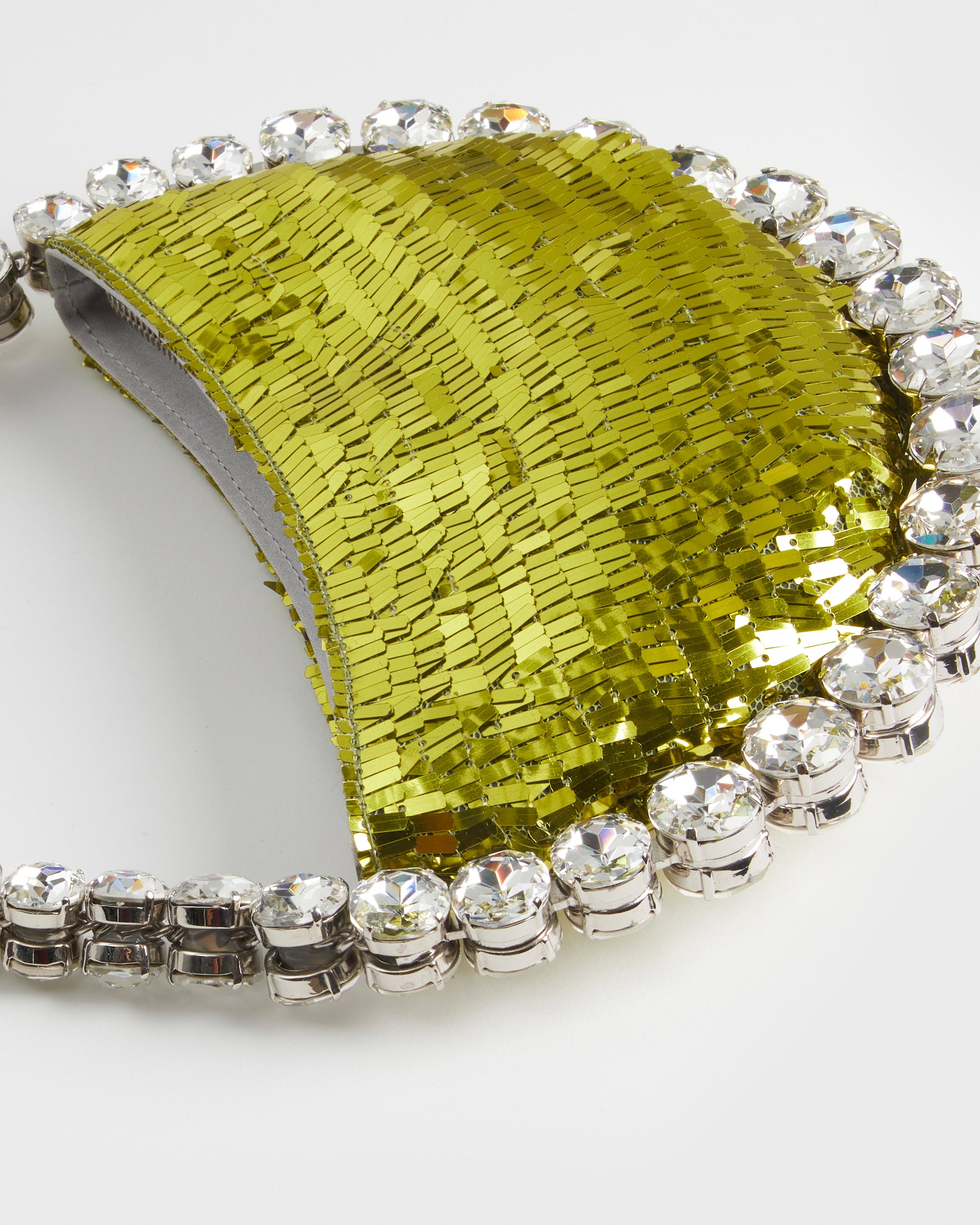 Lime Sequins Pendant Eternity Bag