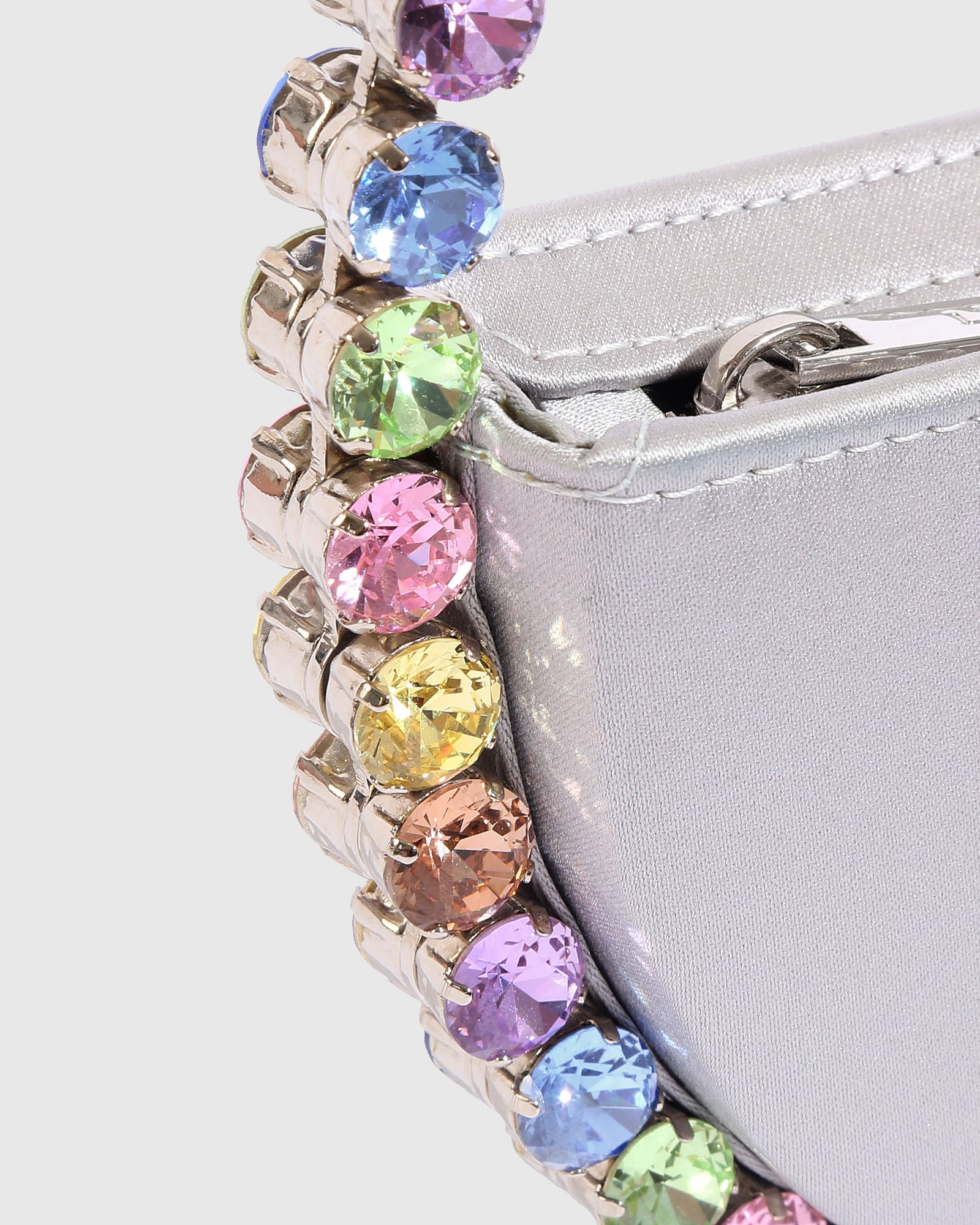 Silver Pastel Eternity Clutch