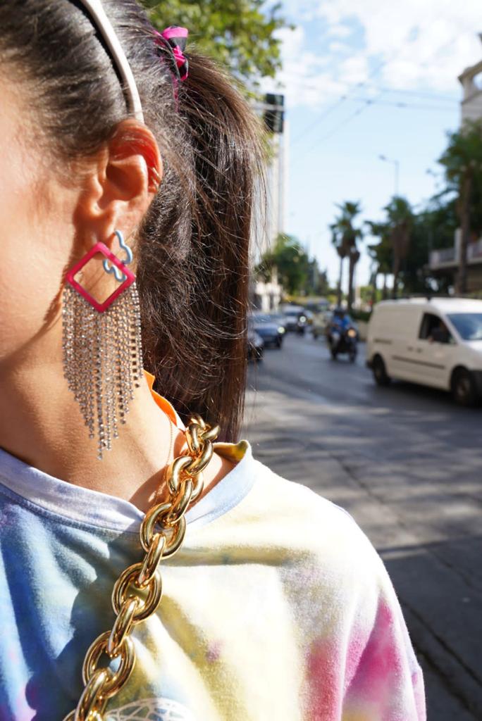 Neon Pink Noora Earrings