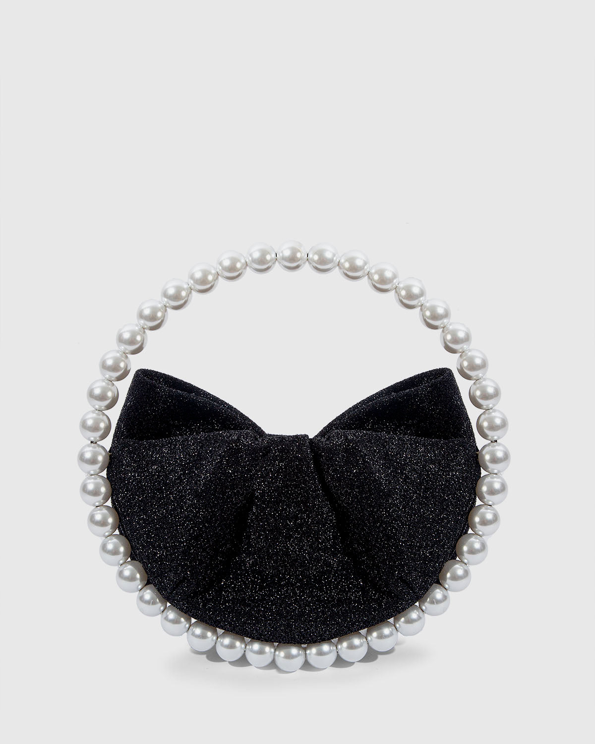 L'alingi London Black Bow Pearl Luxury Clutch