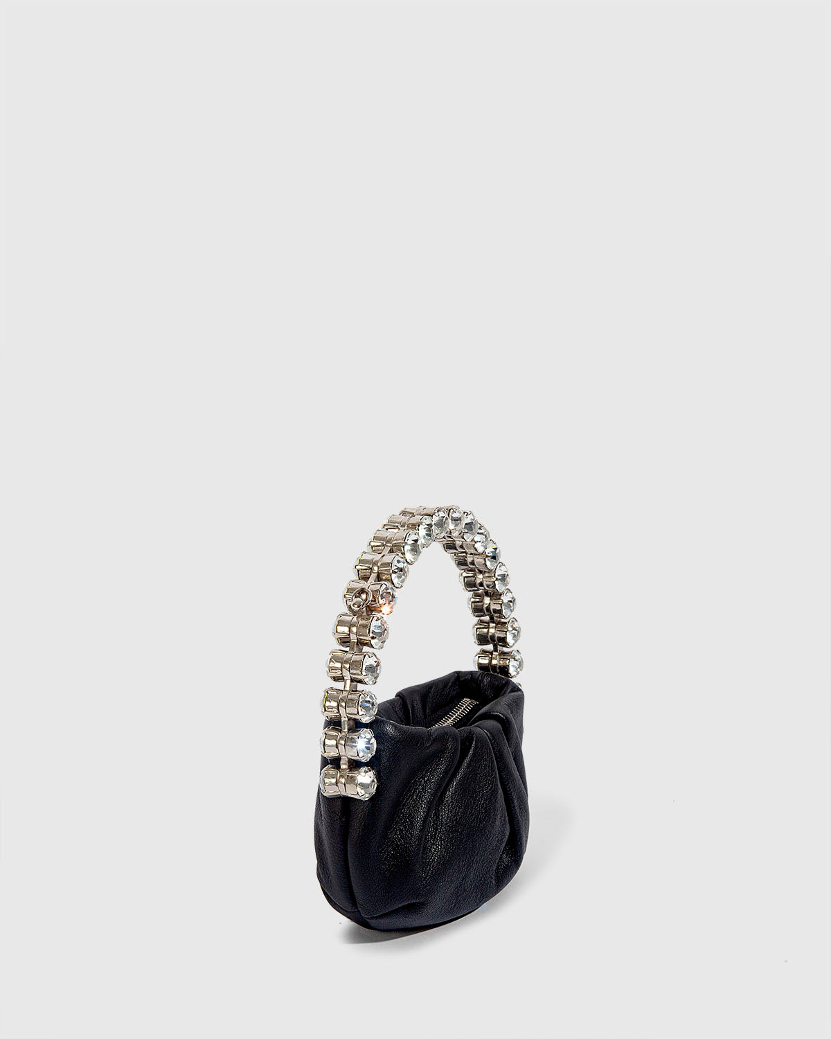 L'alingi London Black Micro Eternity Luxury Clutch with Swarovski stones