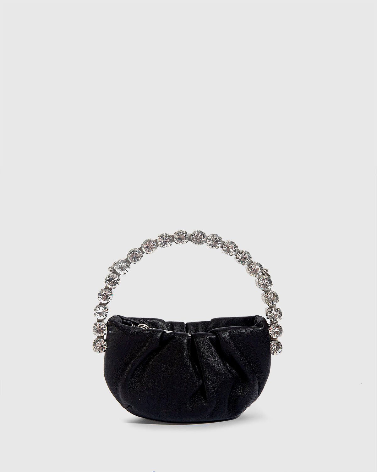 L'alingi London Black Micro Eternity Luxury Clutch with Swarovski stones