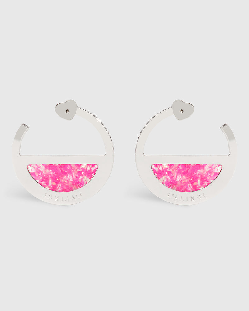 Neon Pink Eternity Earrings