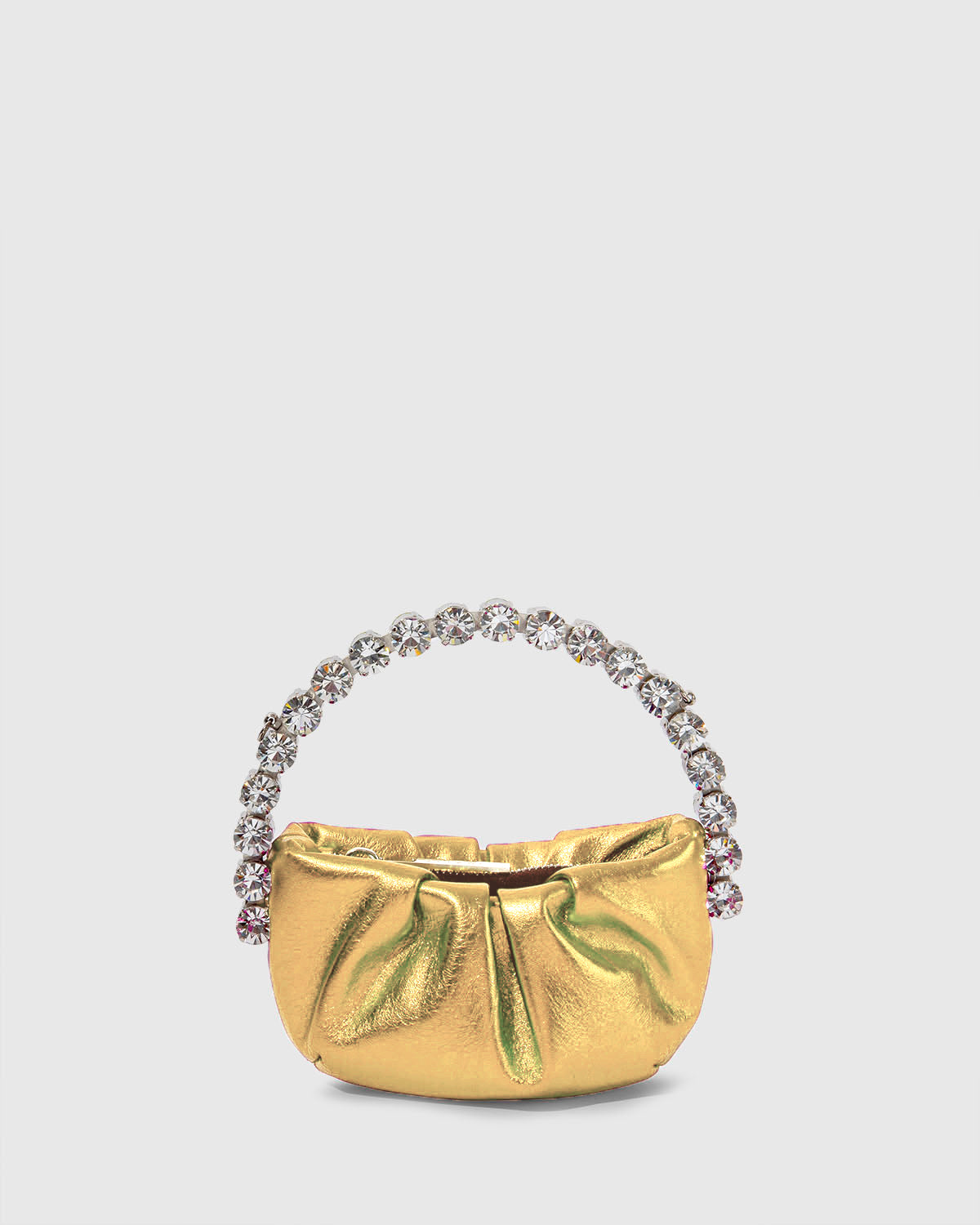 L'alingi London Gold Micro Eternity Luxury Clutch with Swarovski stones