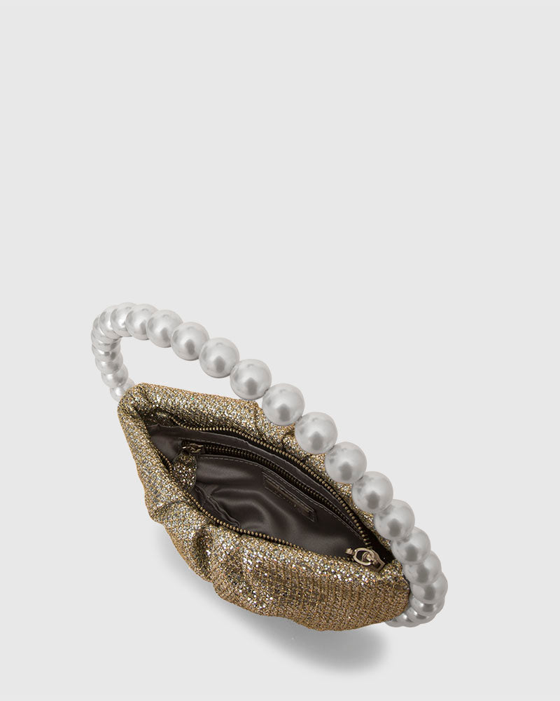 L'alingi London Pearl Lace Glitter Luxury Clutch