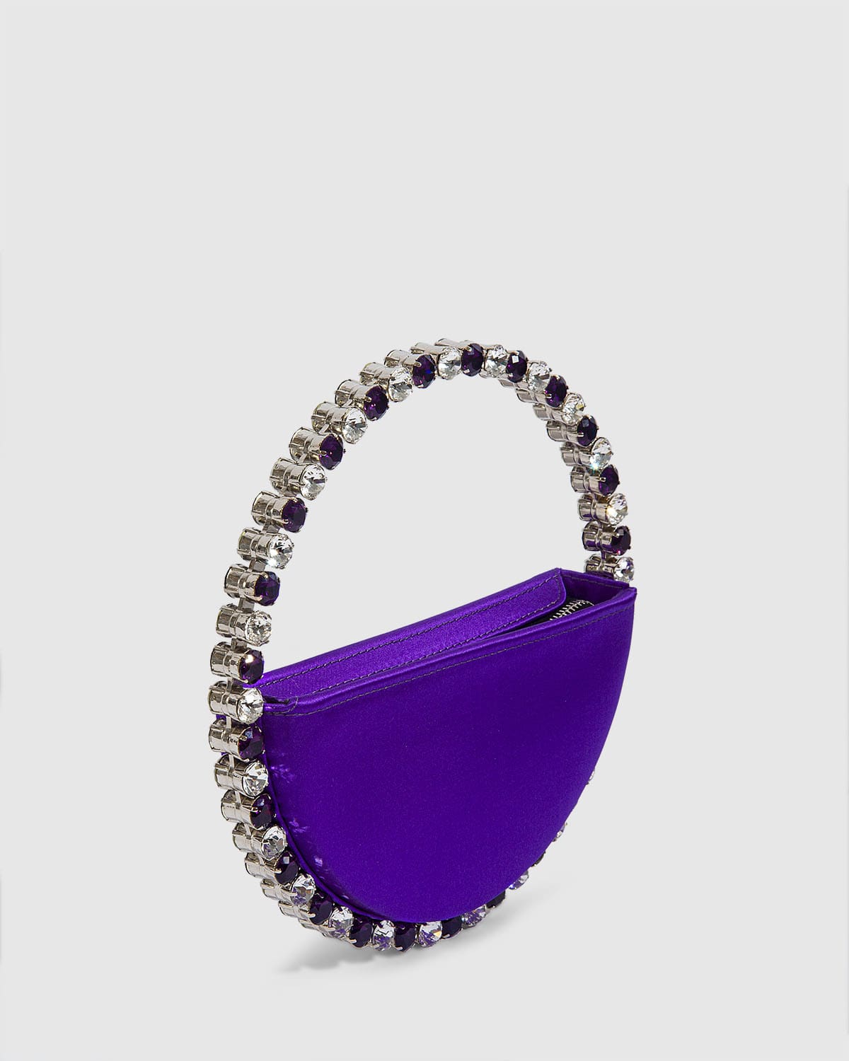 L'alingi London Eternity Purple Luxury Clutch with Purple and Crystal stones