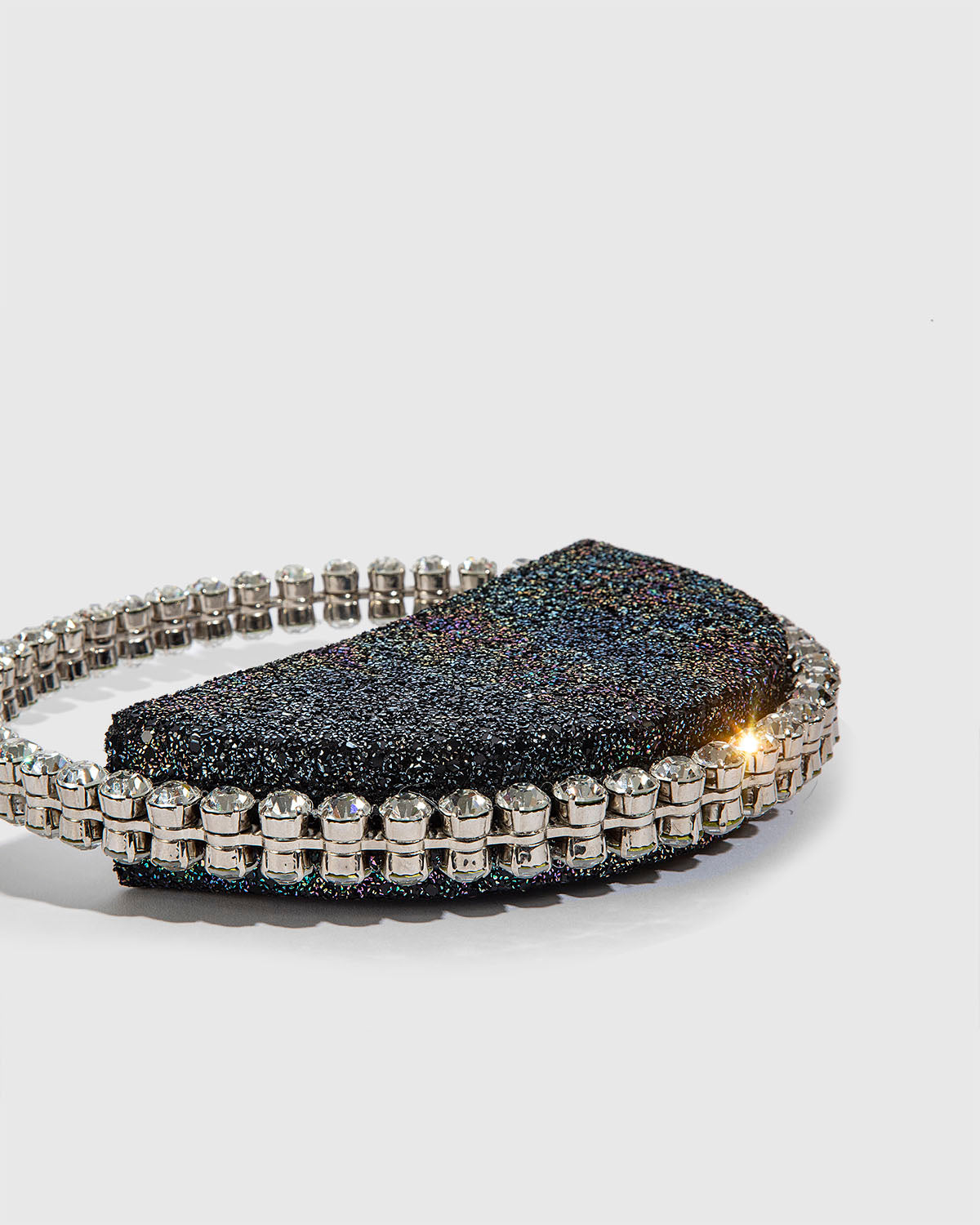 L'alingi London Eternity Rainbow Glitter Luxury Clutch with Swarovski stones