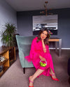 Sanjana Batra with LIME MICRO ETERNITY CLUTCH