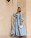 Nadya Hasan with SILVER ETERNITY CLUTCH