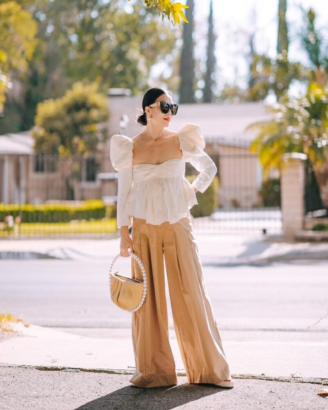 Hallie Swanson with Jumbo Pearl Bag