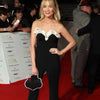 Laura Whitmore with Black Wavy Eternity Clutch