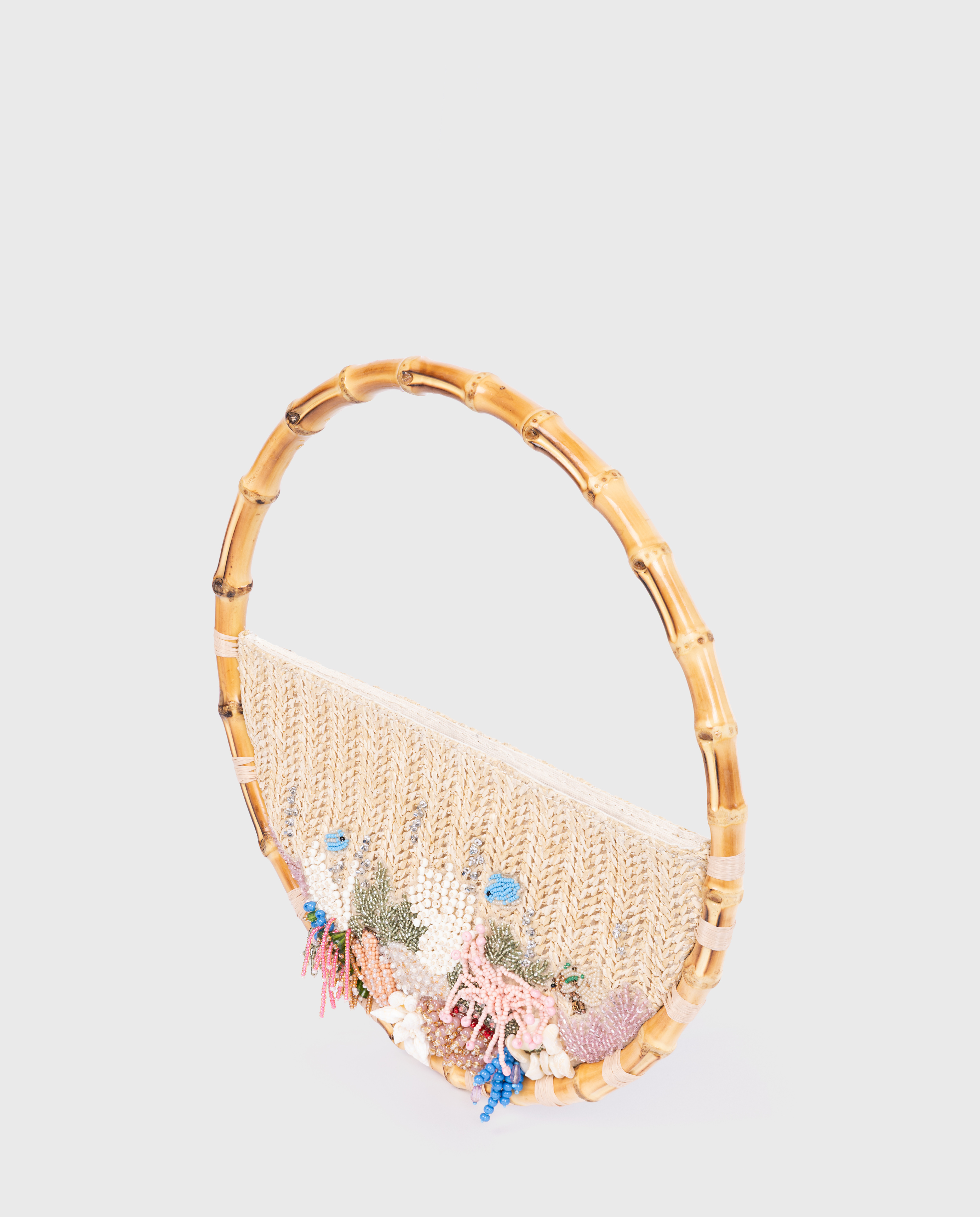 Embroidered Bamboo Eternity Bag