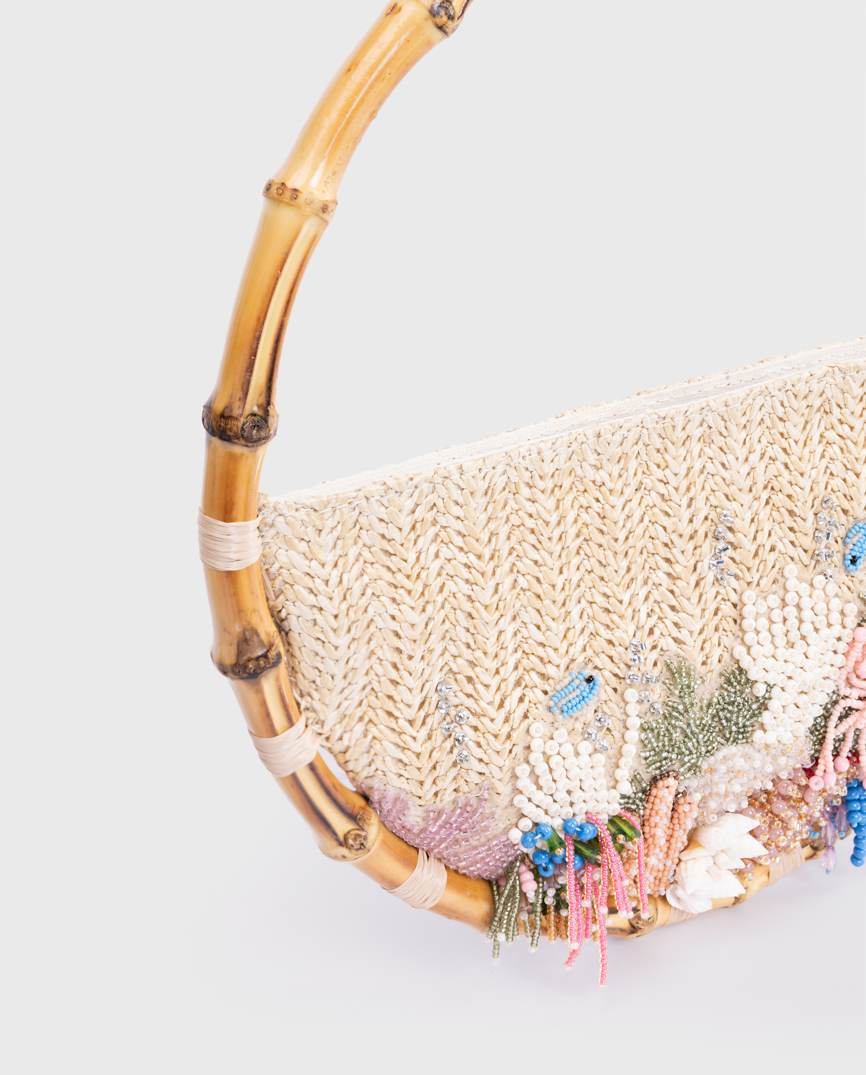 Embroidered Bamboo Eternity Bag