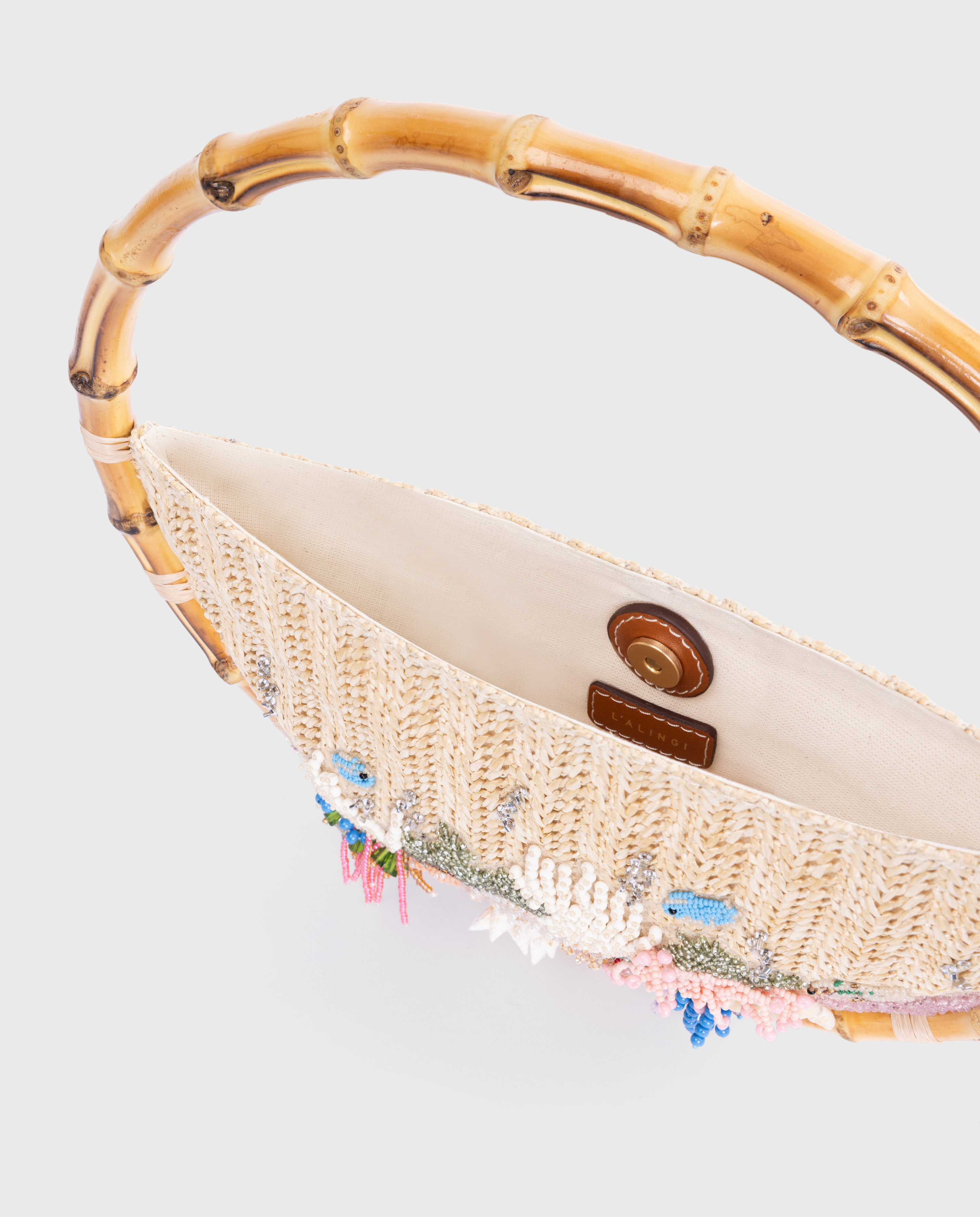Embroidered Bamboo Eternity Bag