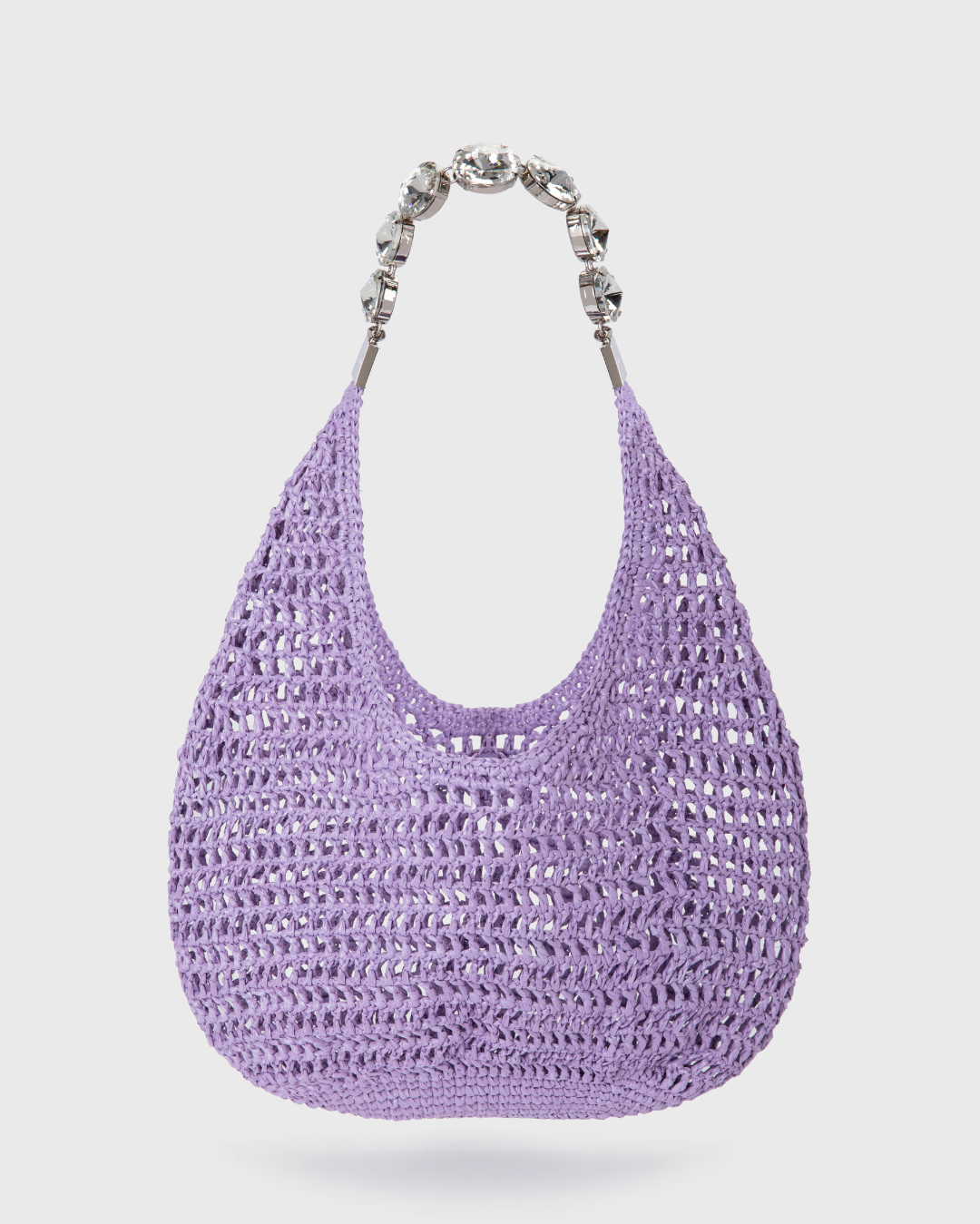 Lilac Crochet Tote Bag