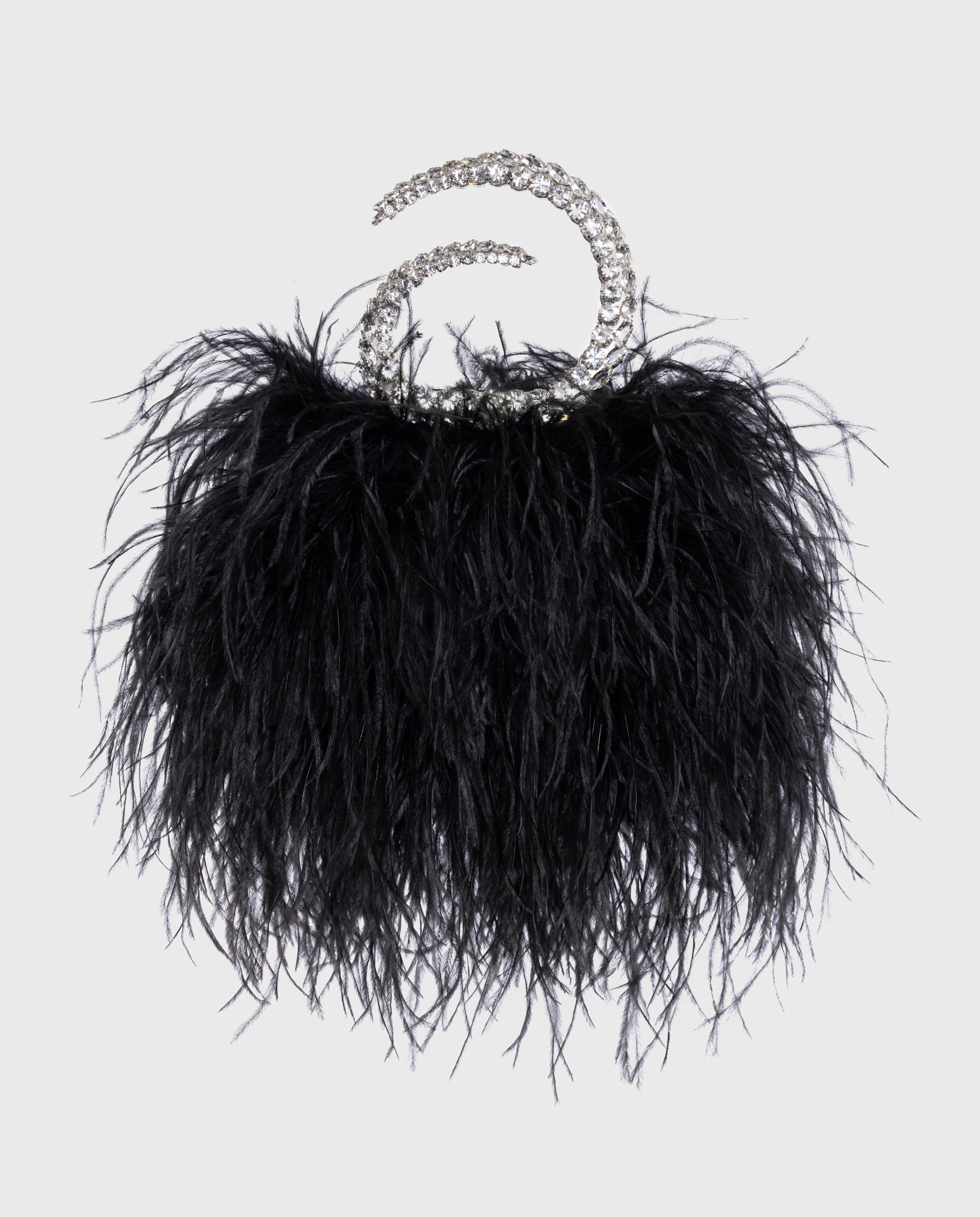 Black Karma Feather Pouch