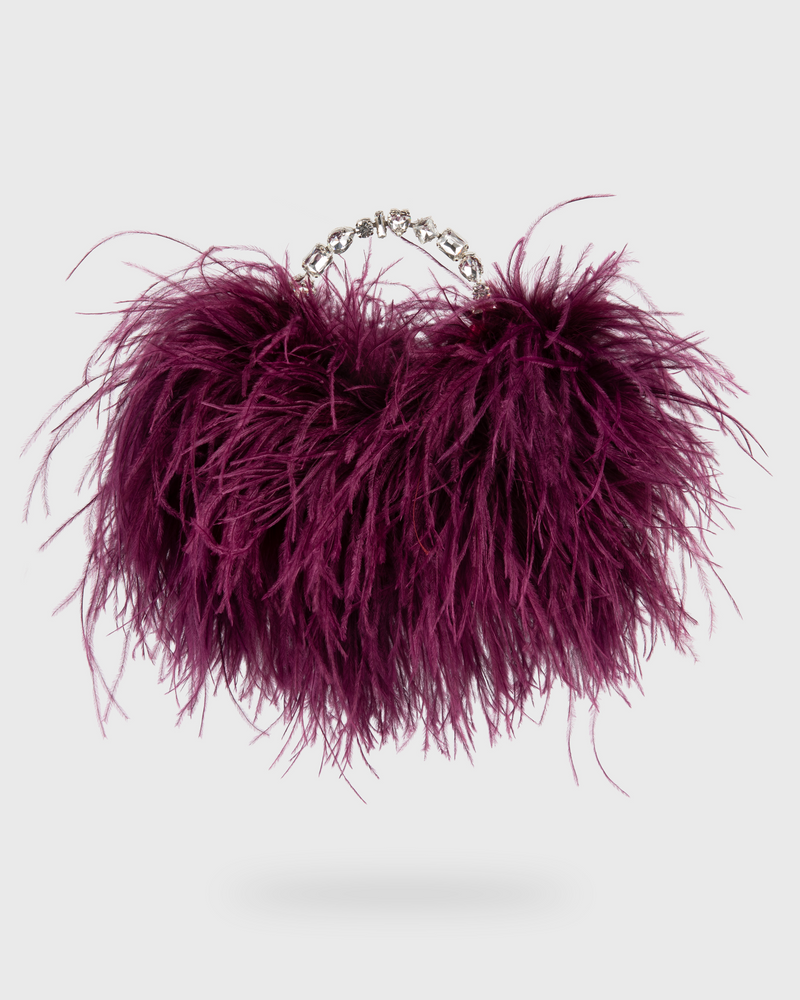 Fluffy sale clutch bag