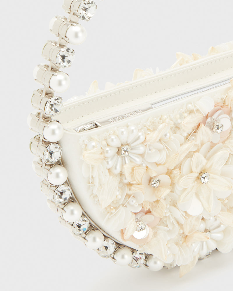 Floral Pearlescent Eternity Clutch