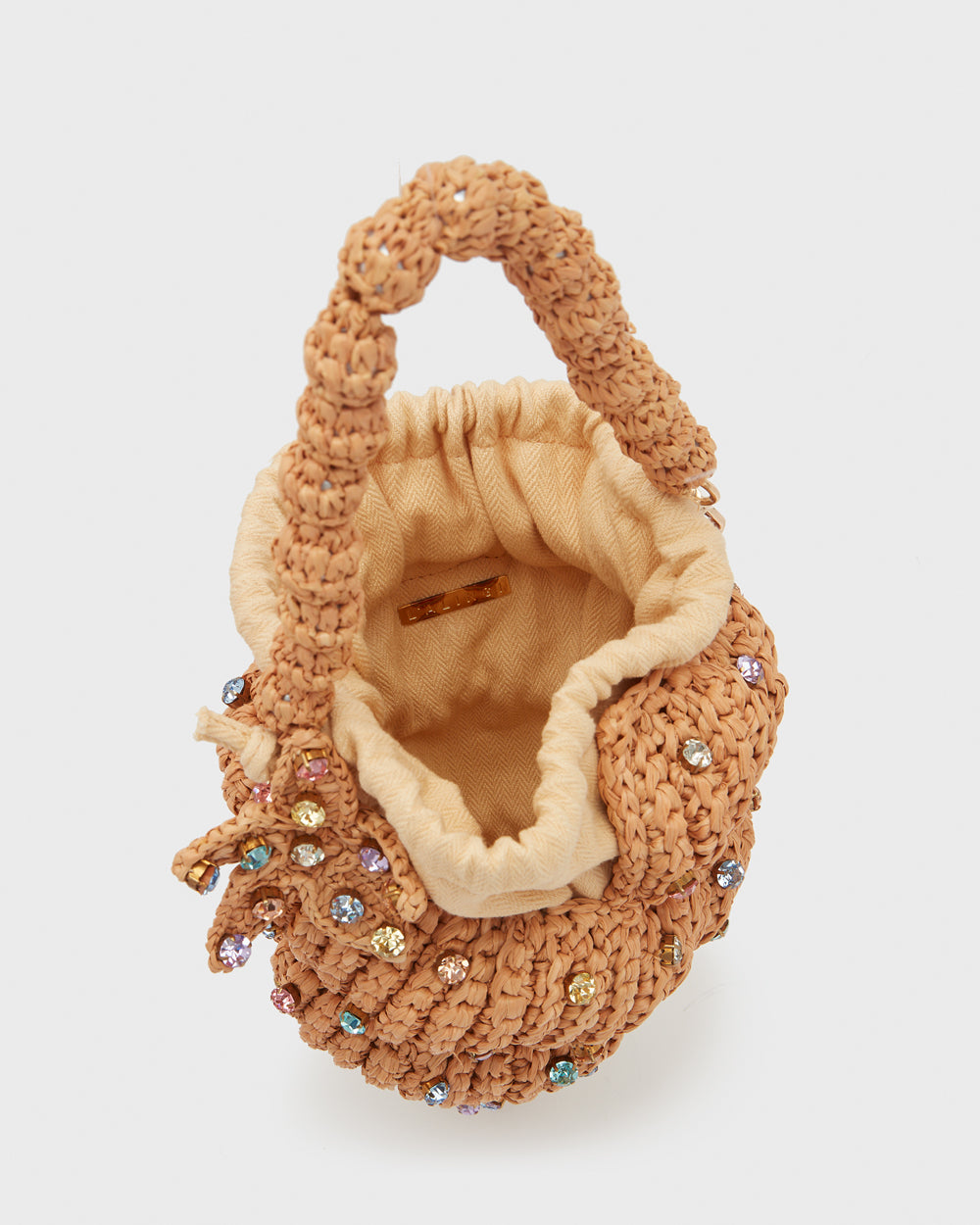 Pastel Raffia Seashell Bag