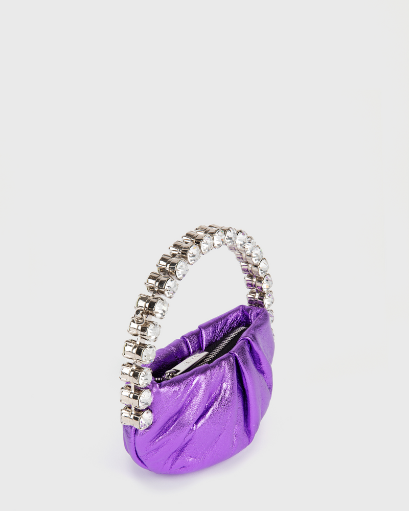 Purple Micro Eternity Clutch