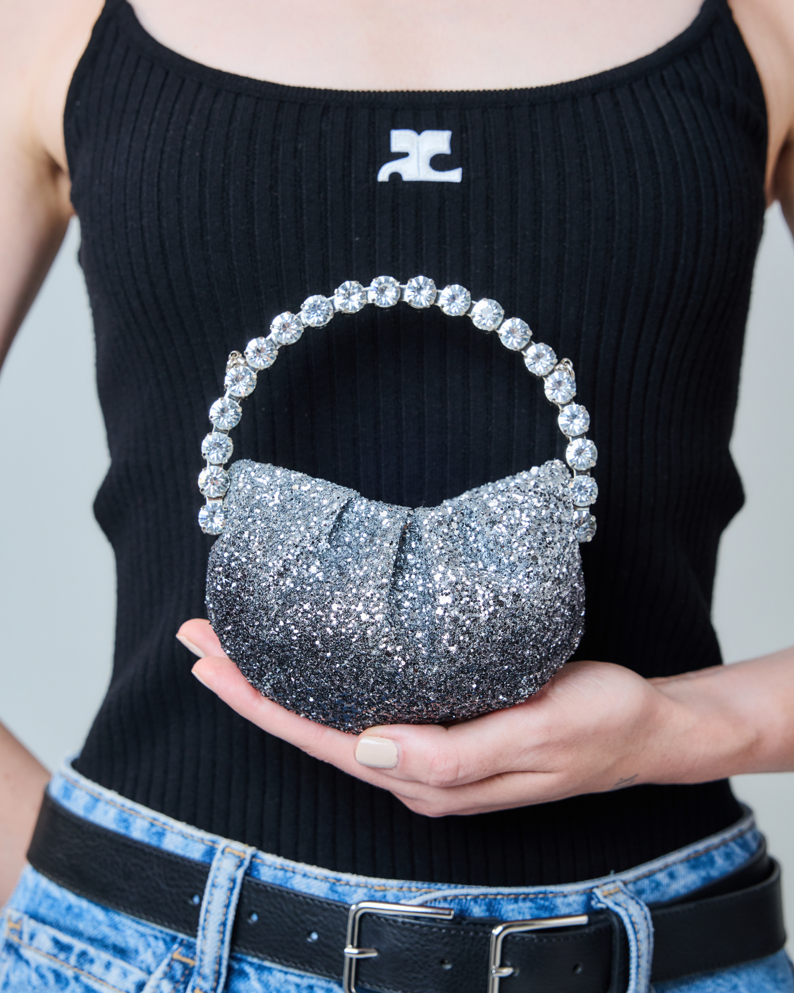 Black Ombre Micro Eternity Clutch