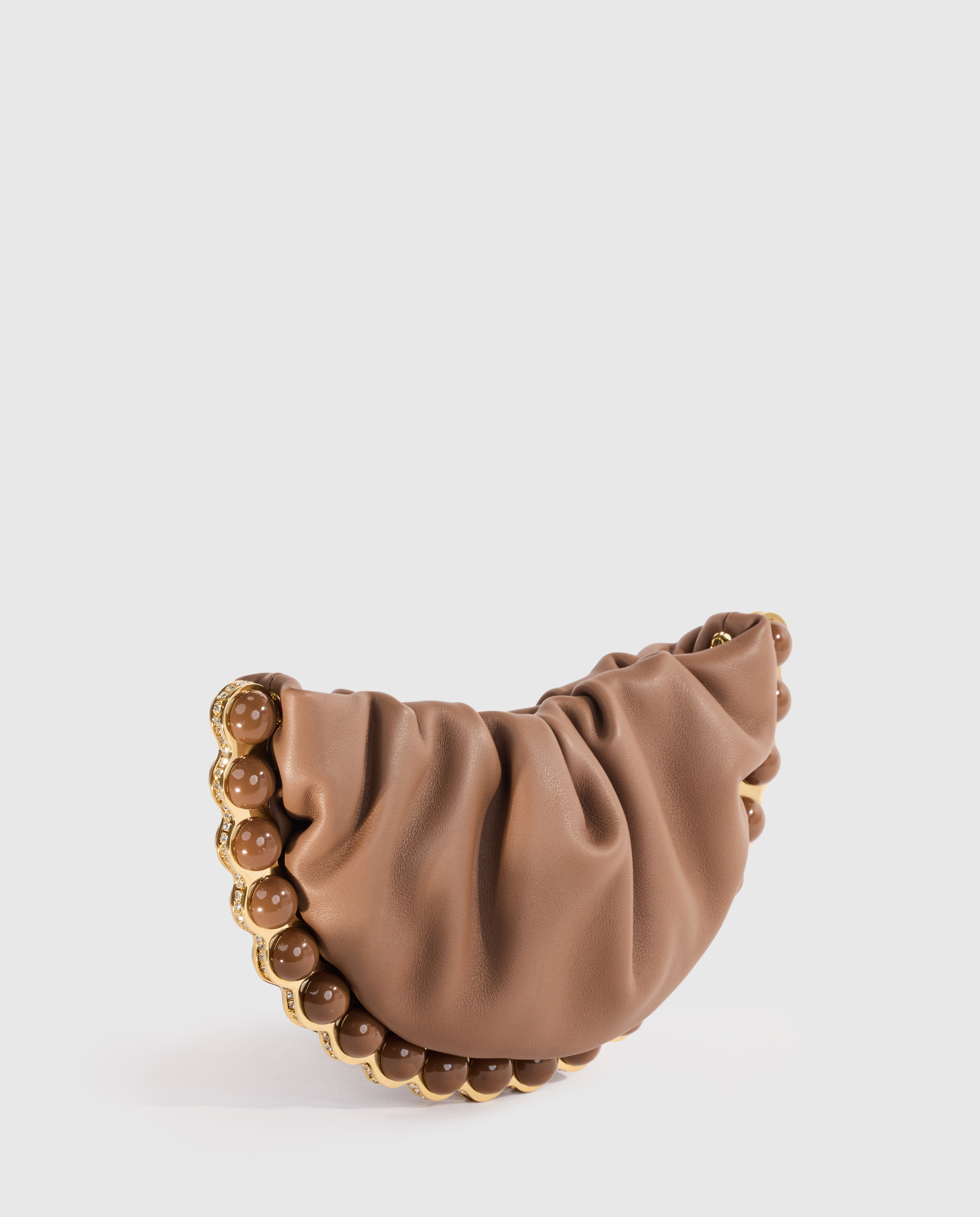 Brown Atom Moon Pouch