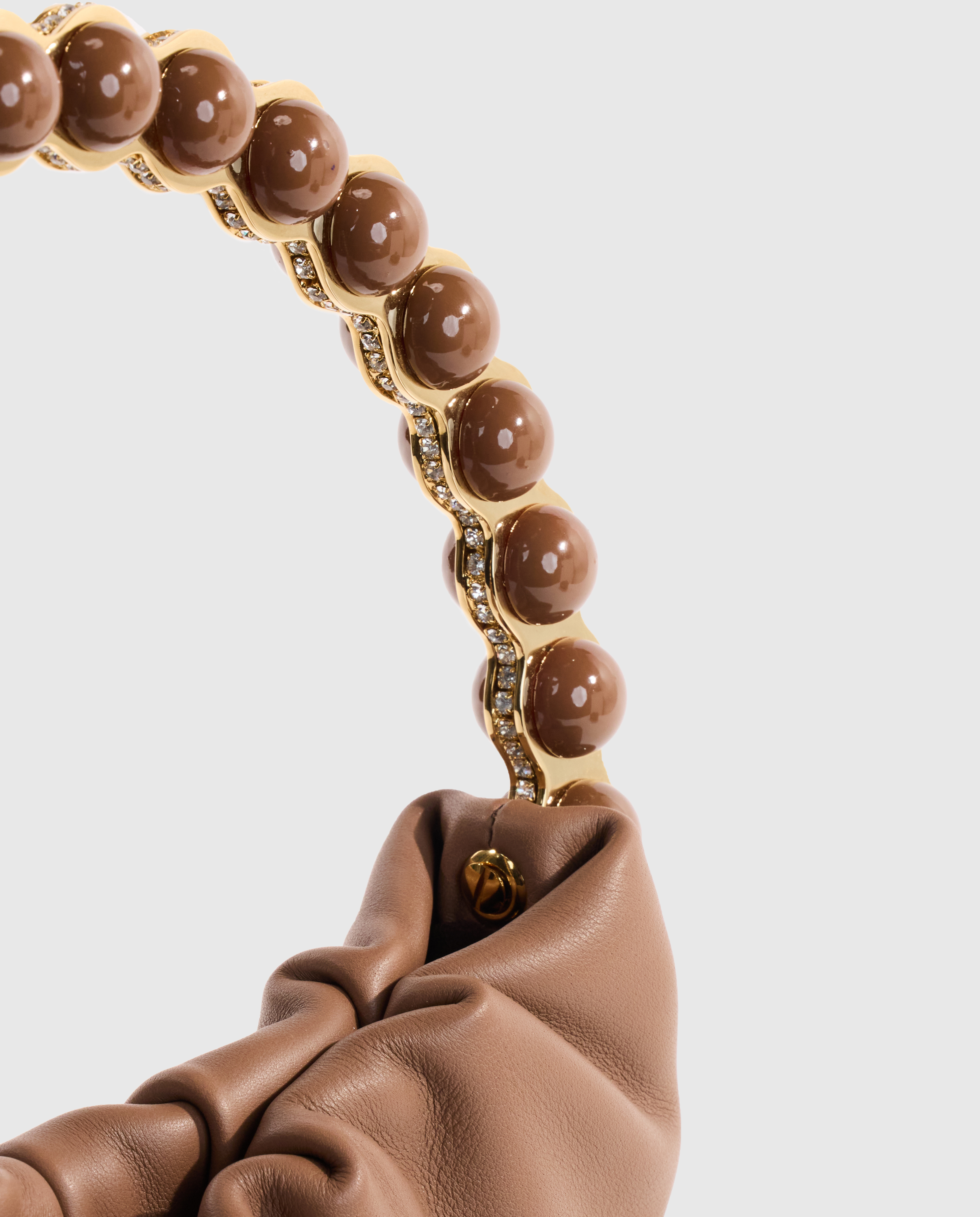 Brown Atom Moon Pouch
