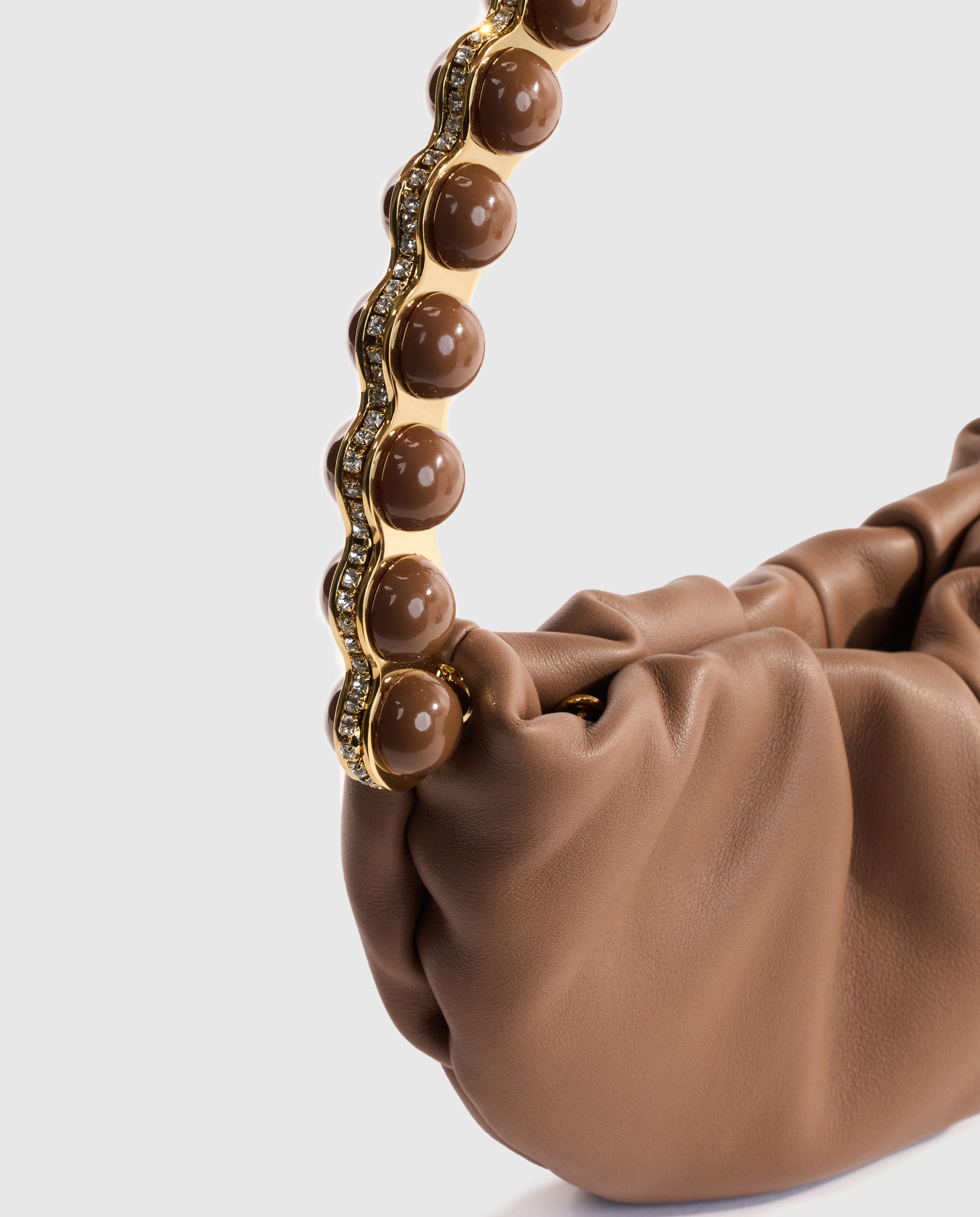 Brown Atom Moon Pouch