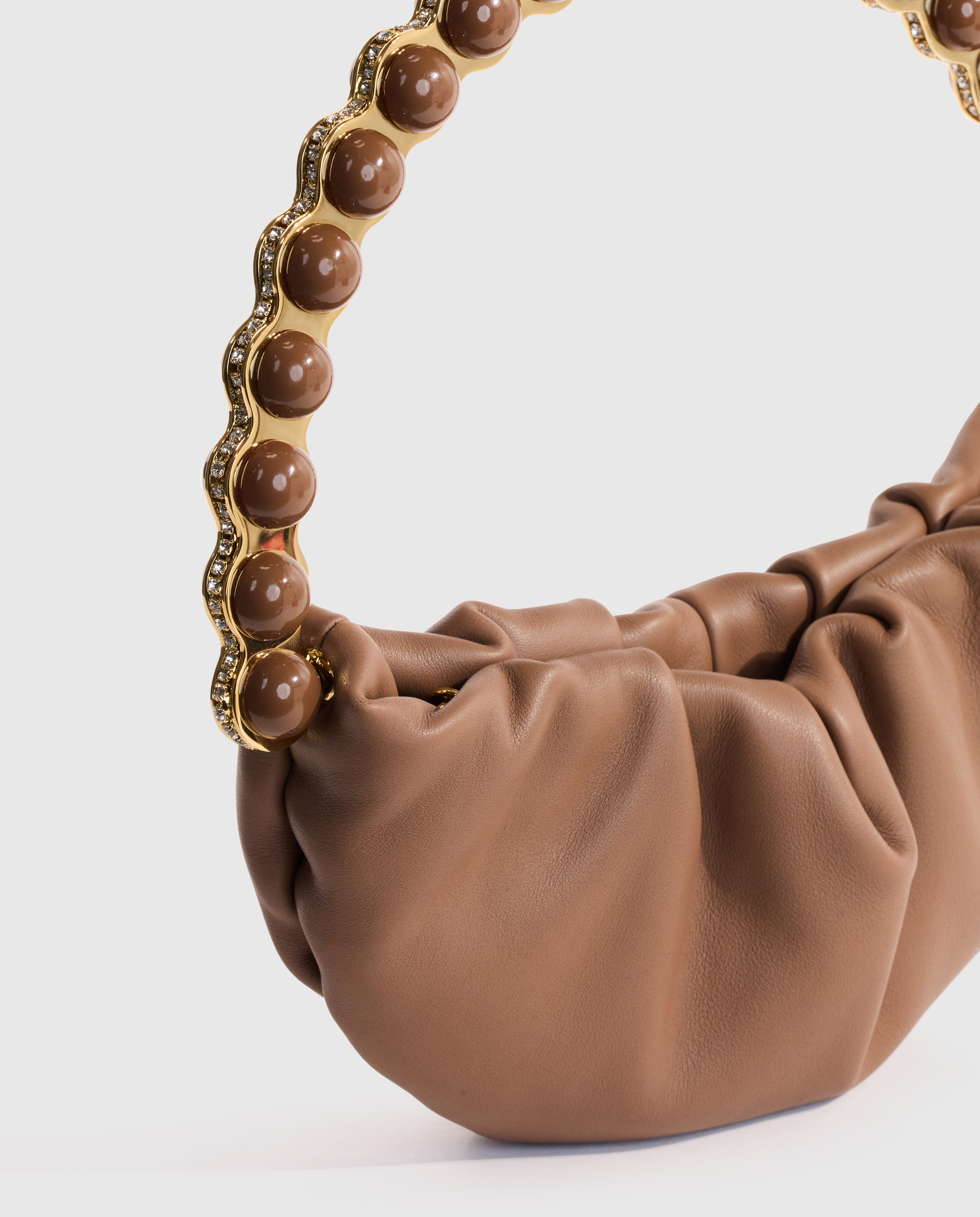 Brown Atom Moon Pouch