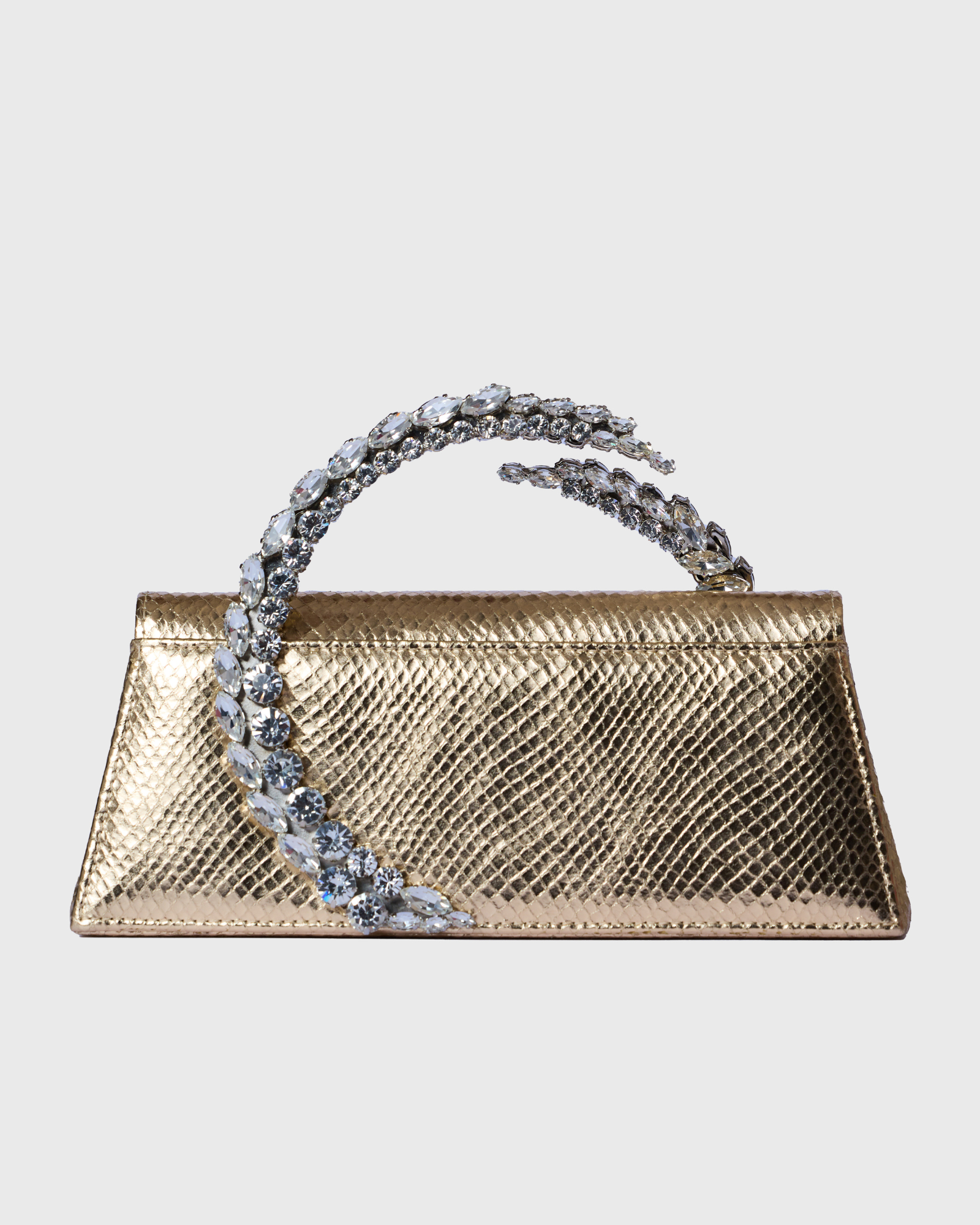 Gold Embossed Karma Clutch