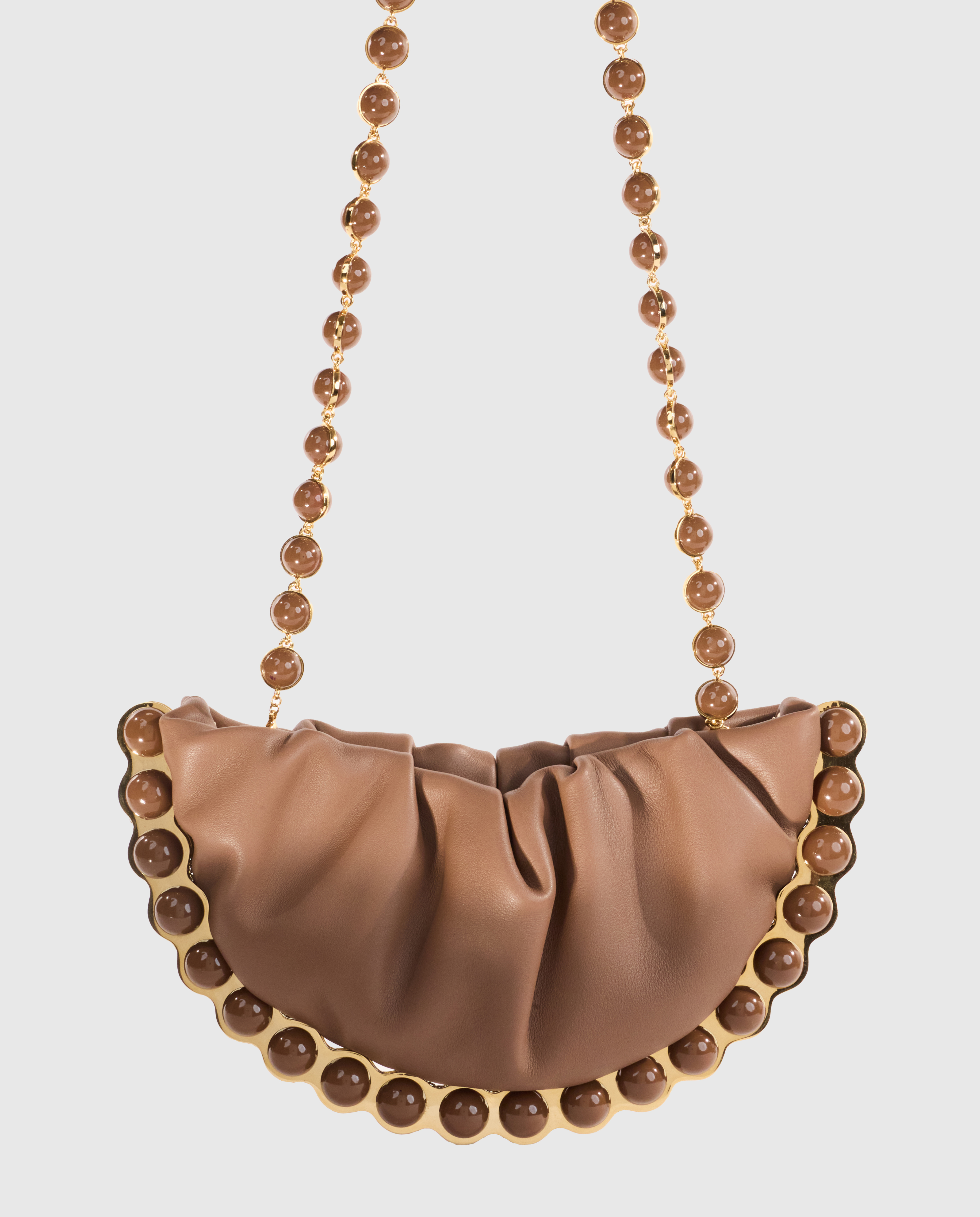 Brown Atom Moon Pouch