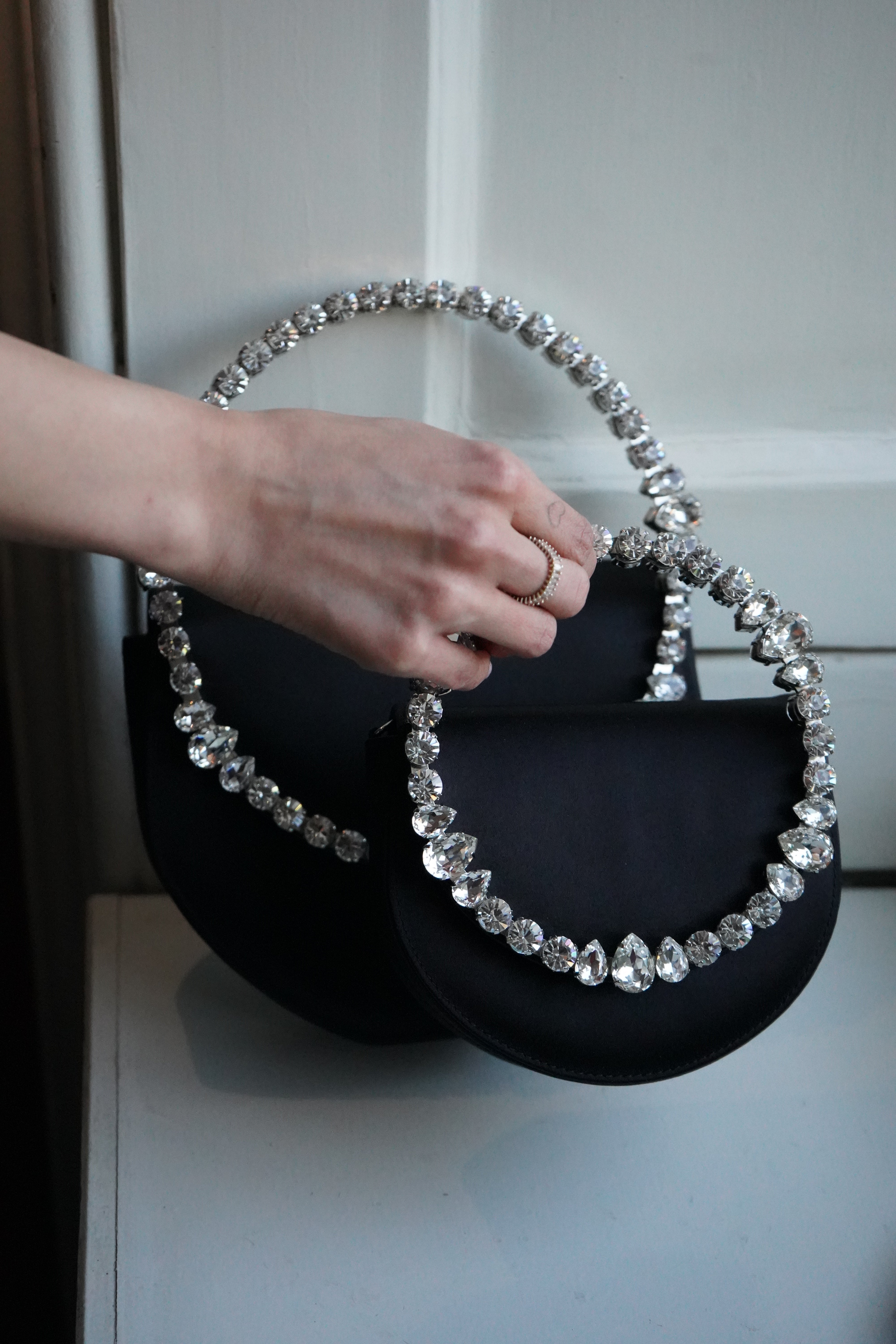 Mini Black Lily Clutch