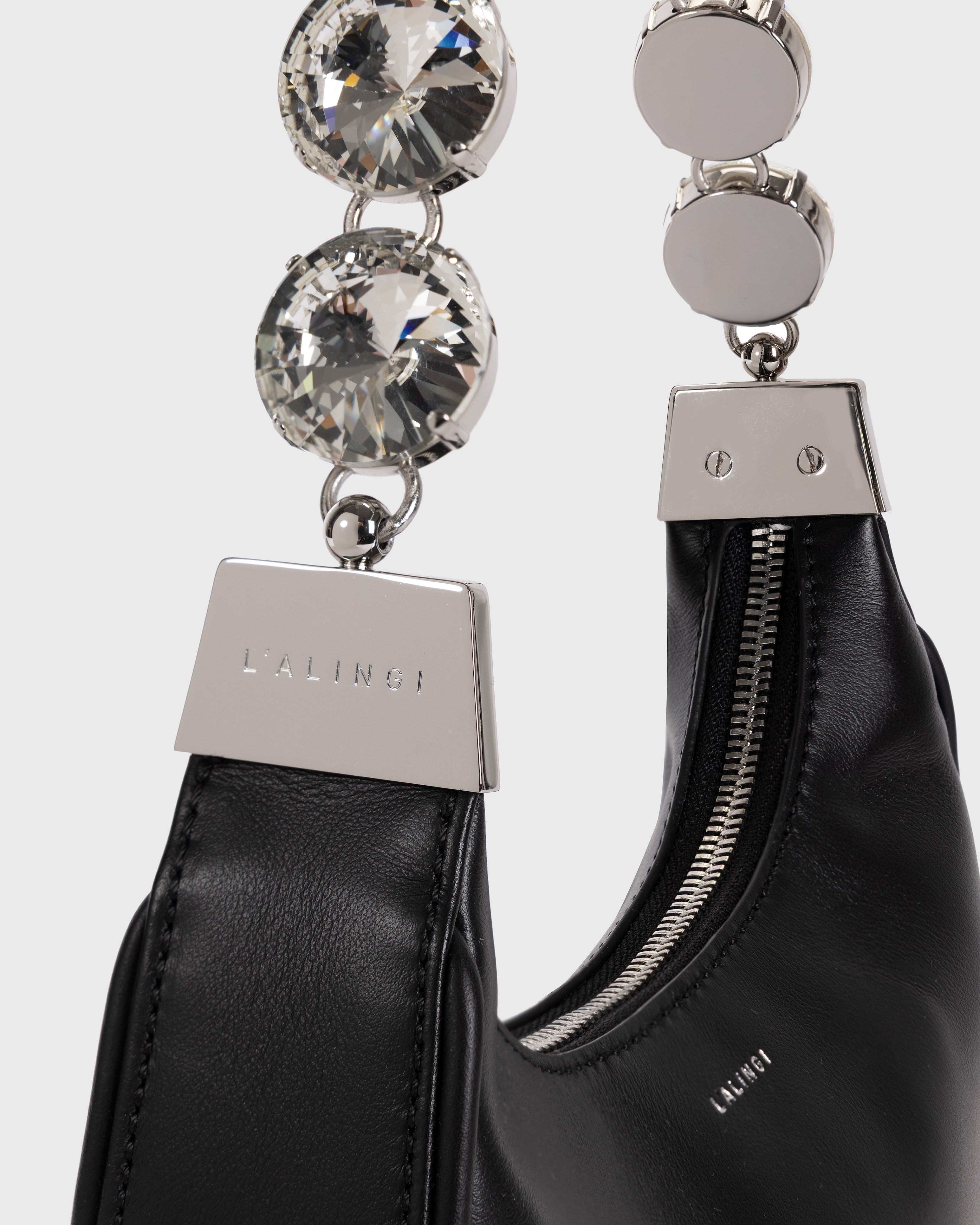 Black Leather Mimi Bag