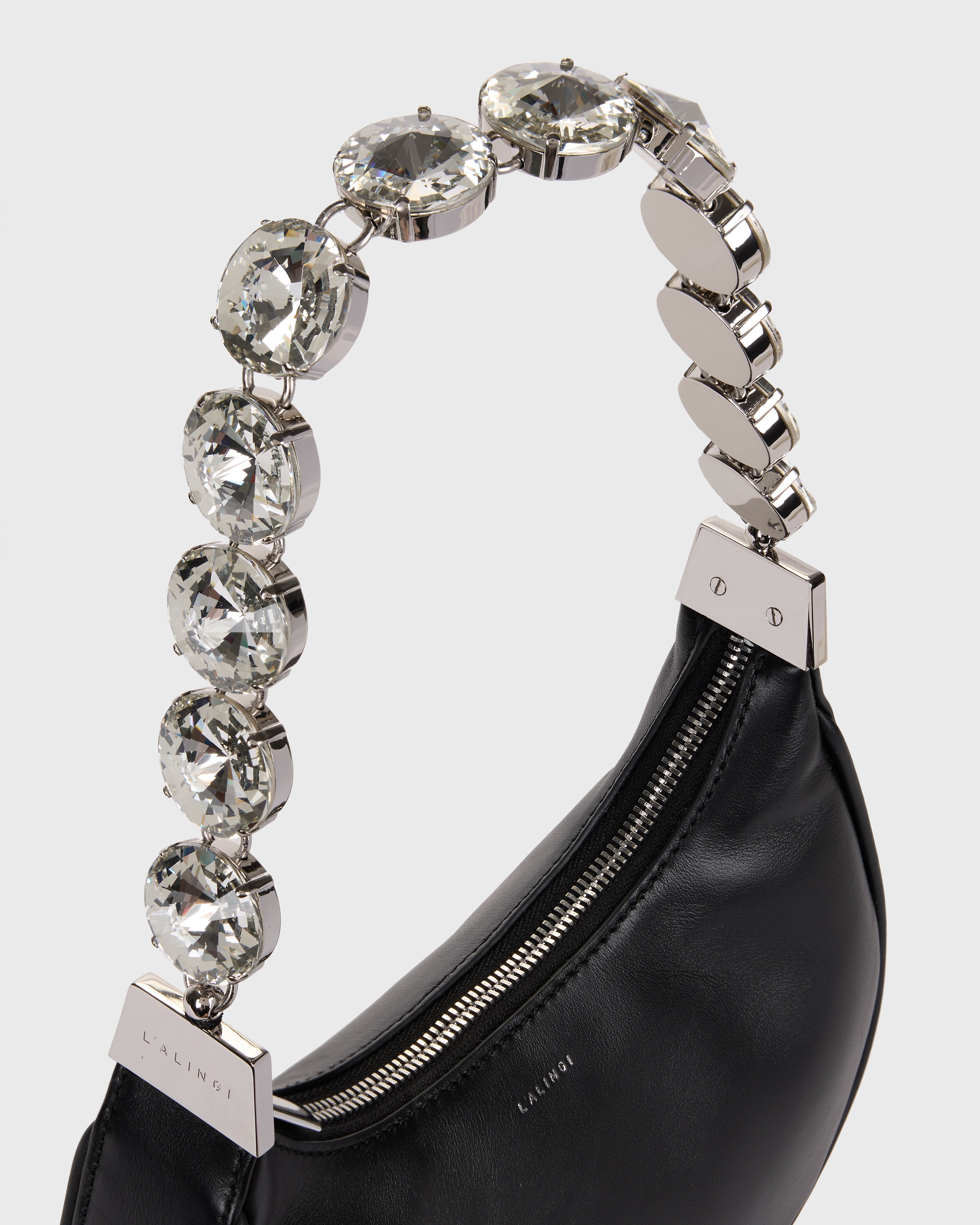 Black Leather Mimi Bag