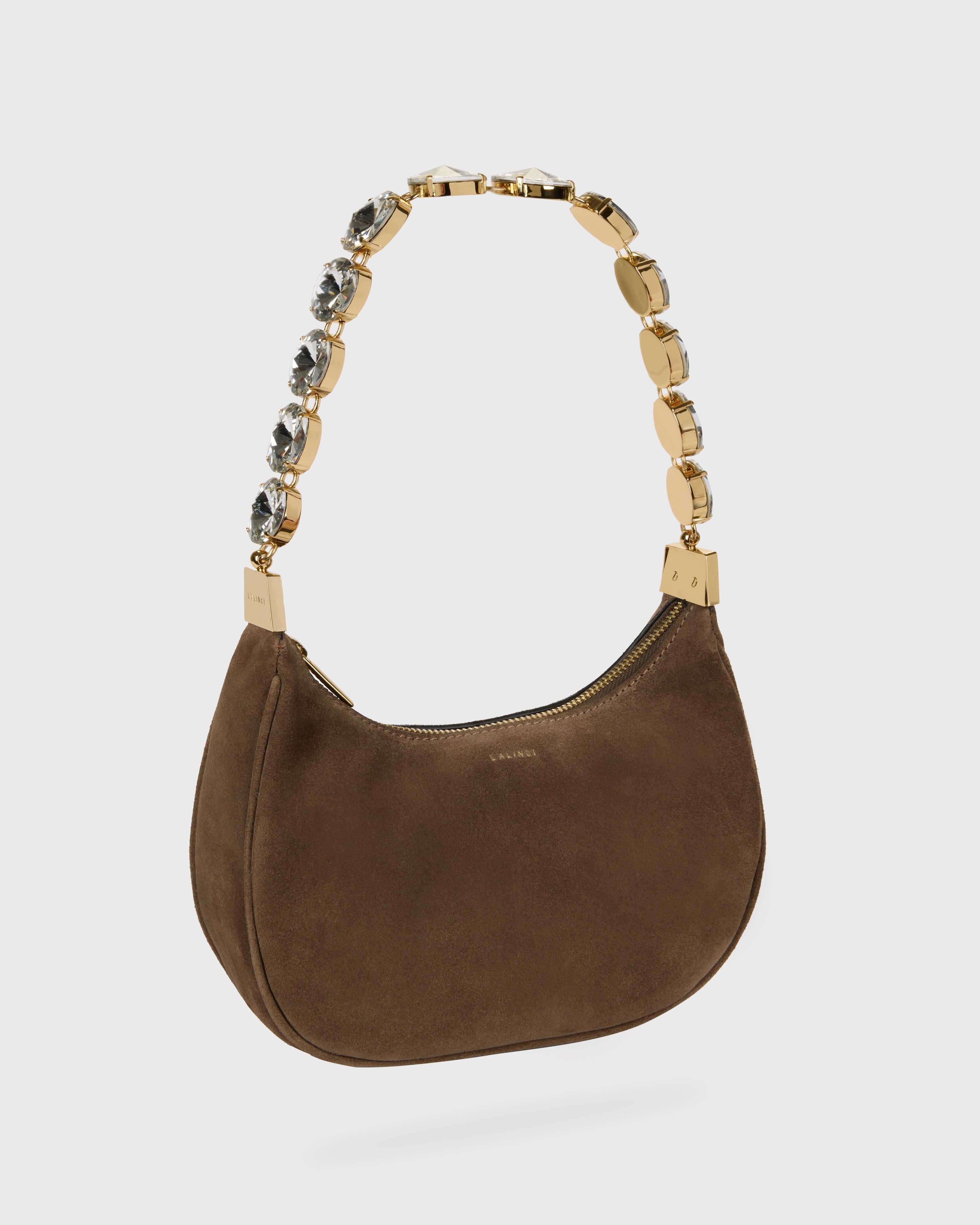 Brown Suede Mimi Bag