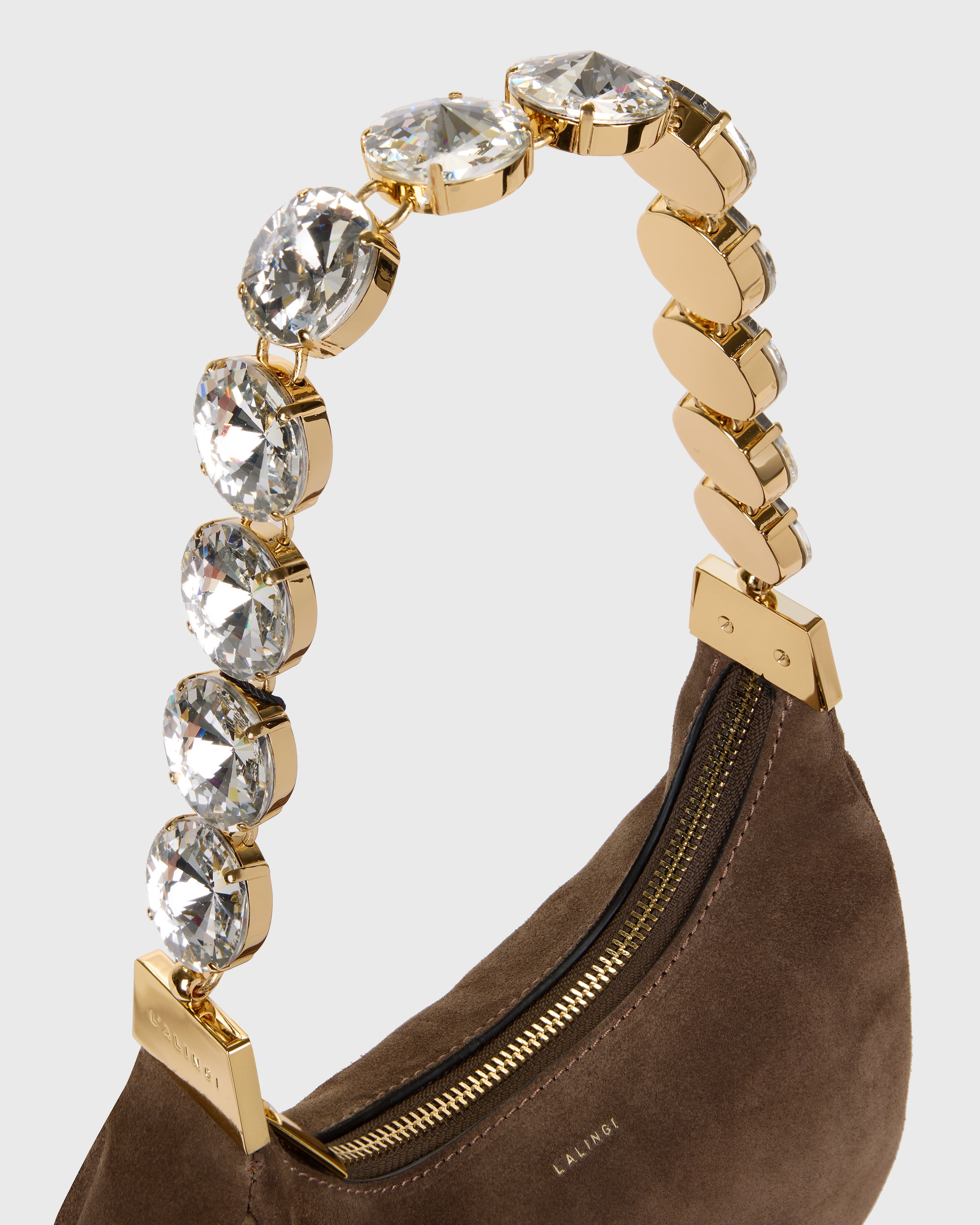 Brown Suede Mimi Bag