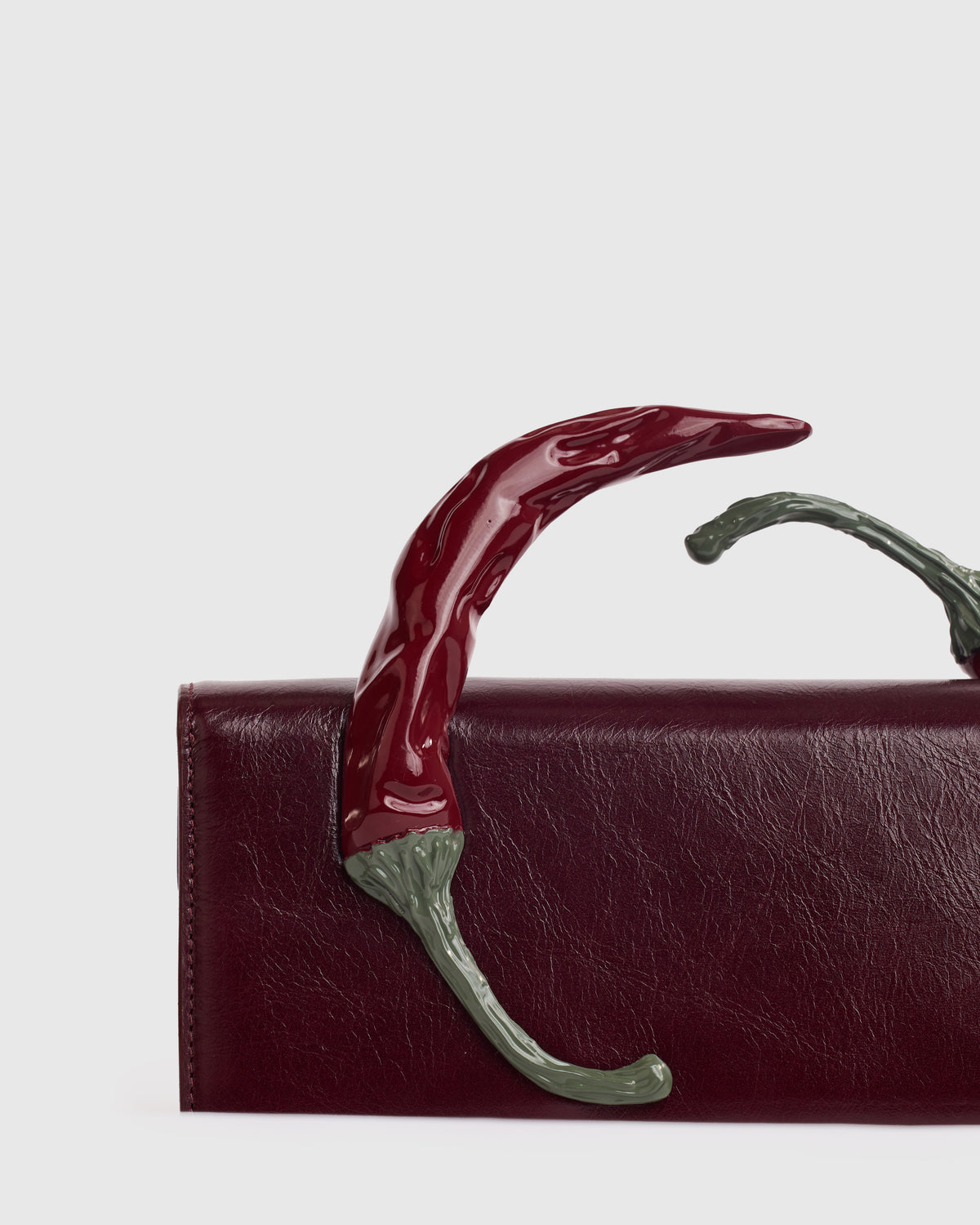 Burgundy Chili Clutch