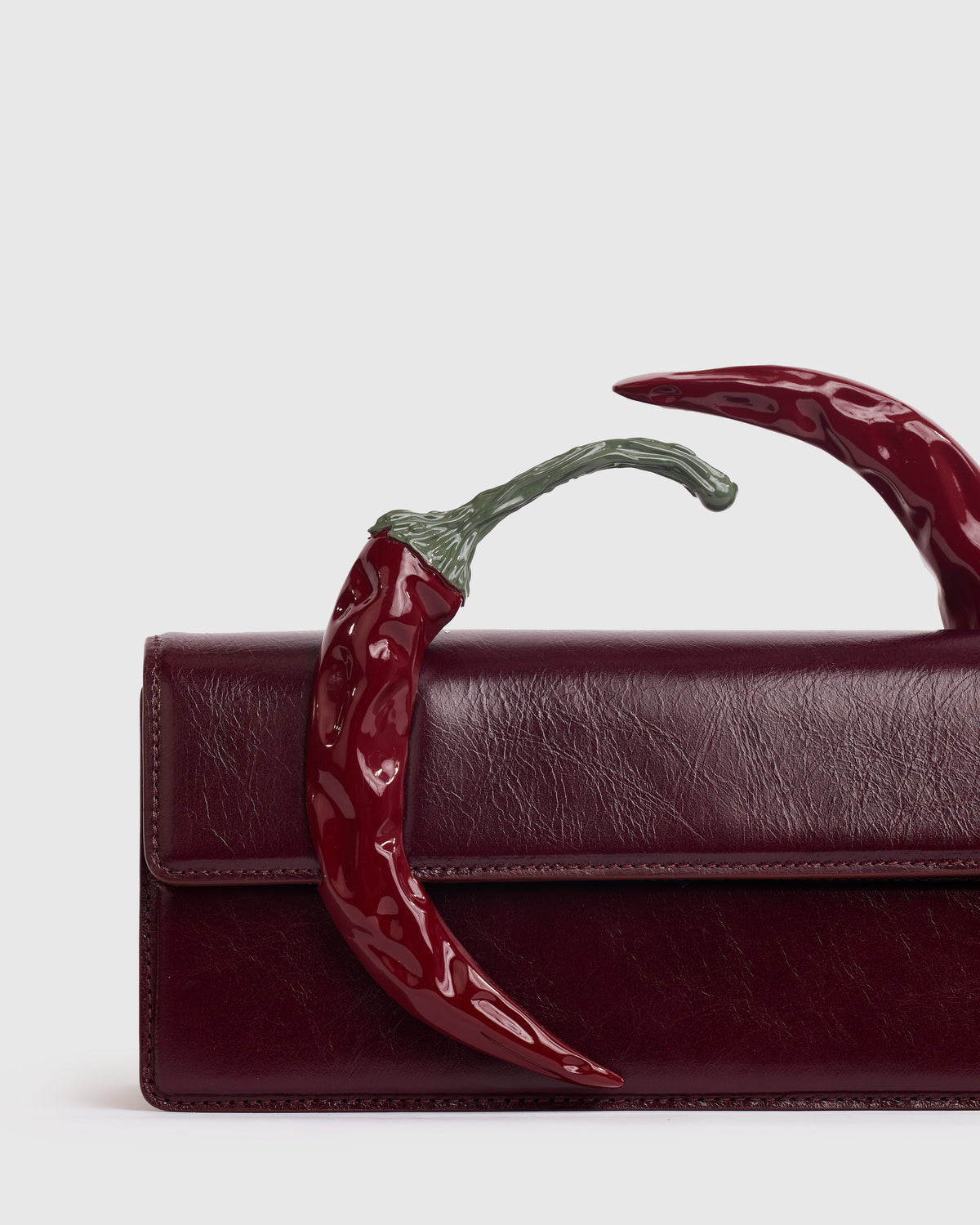 Burgundy Chili Clutch
