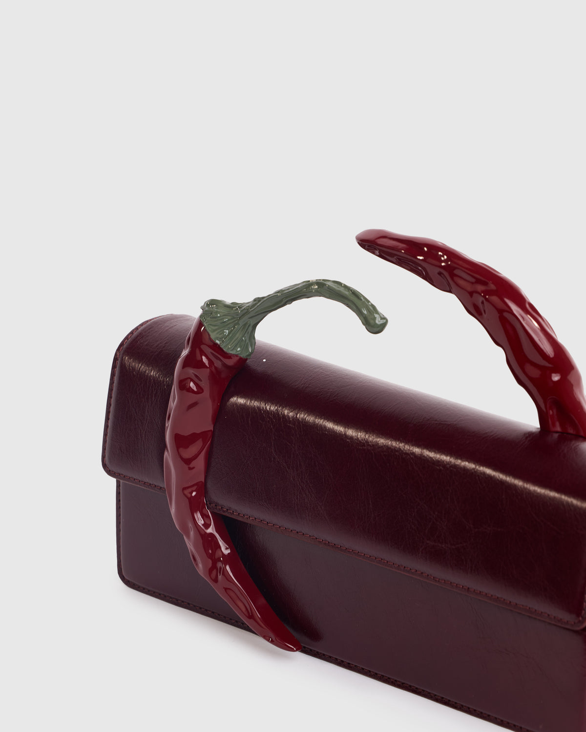 Burgundy Chili Clutch