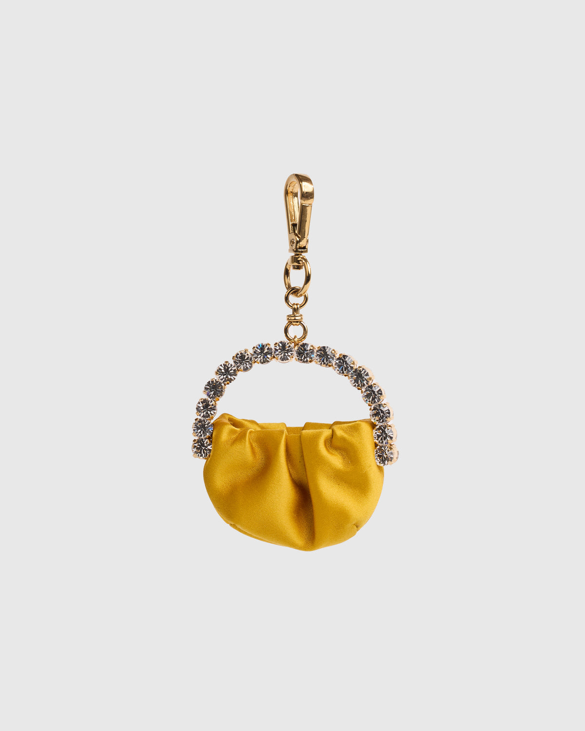 Yellow Satin Micro Bag Charm