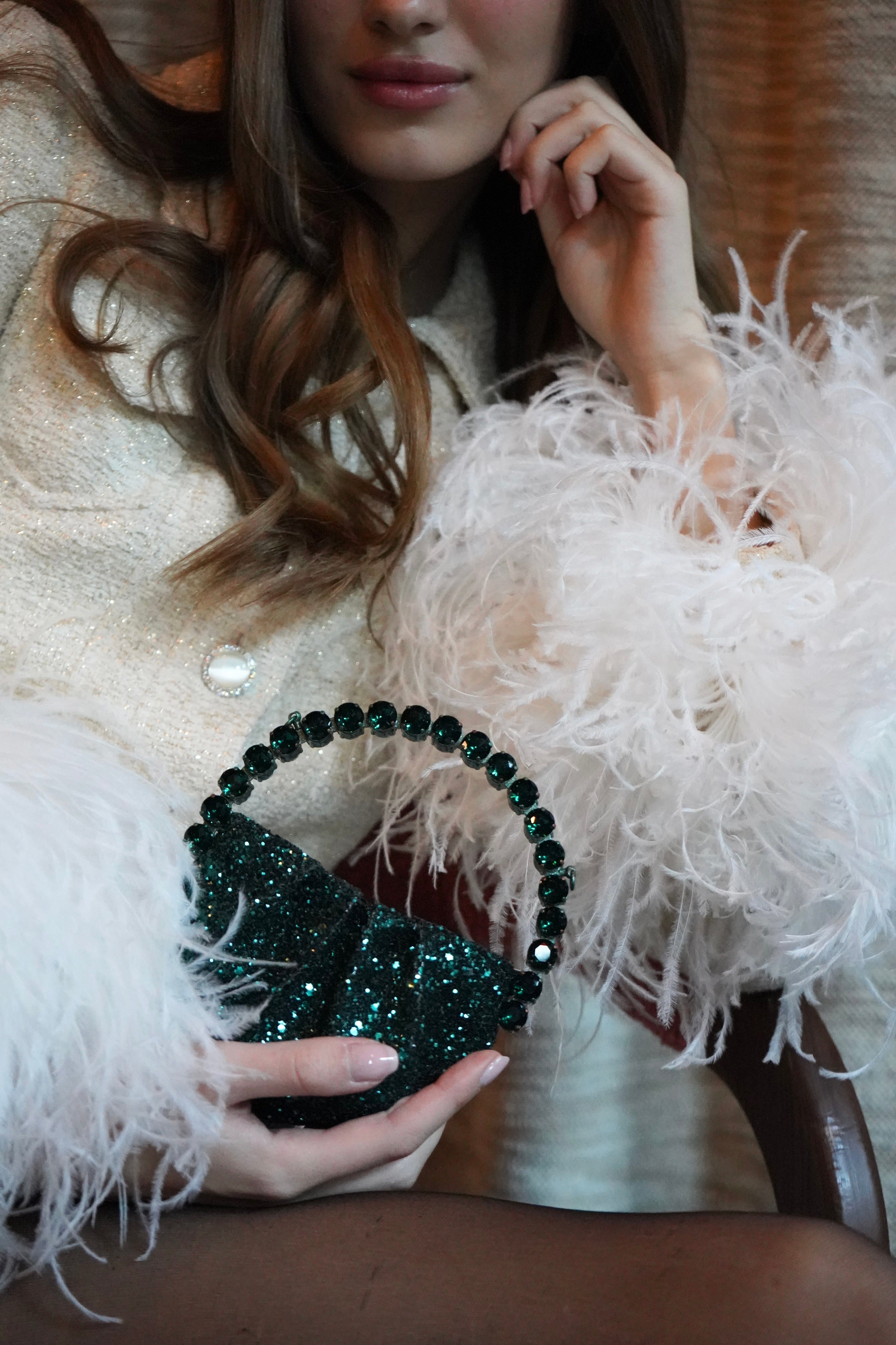 Emerald Micro Eternity Clutch