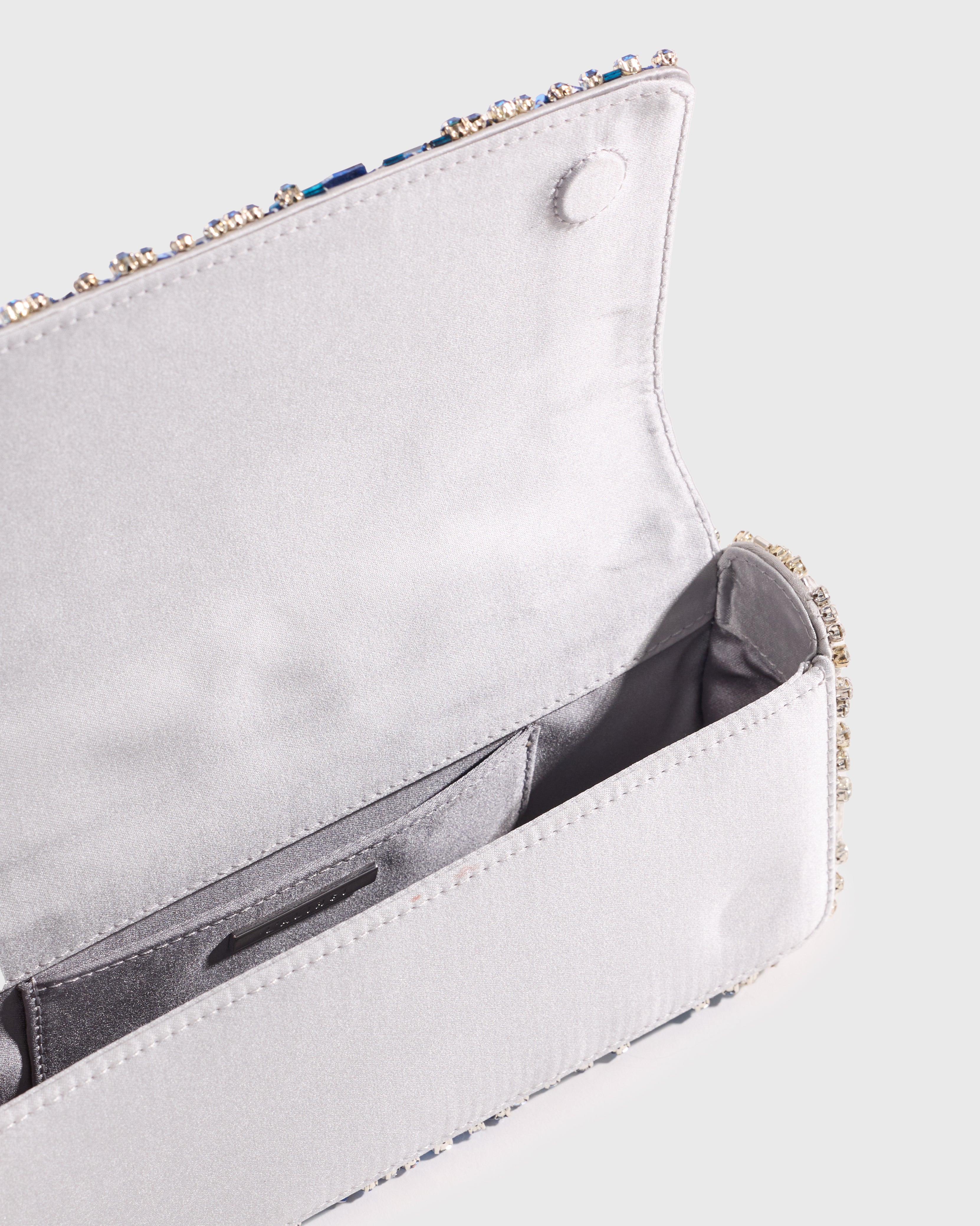 Blue Crystal Malika Clutch