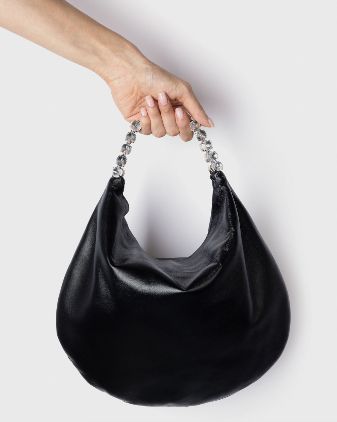 Black Medium Hobo Bag