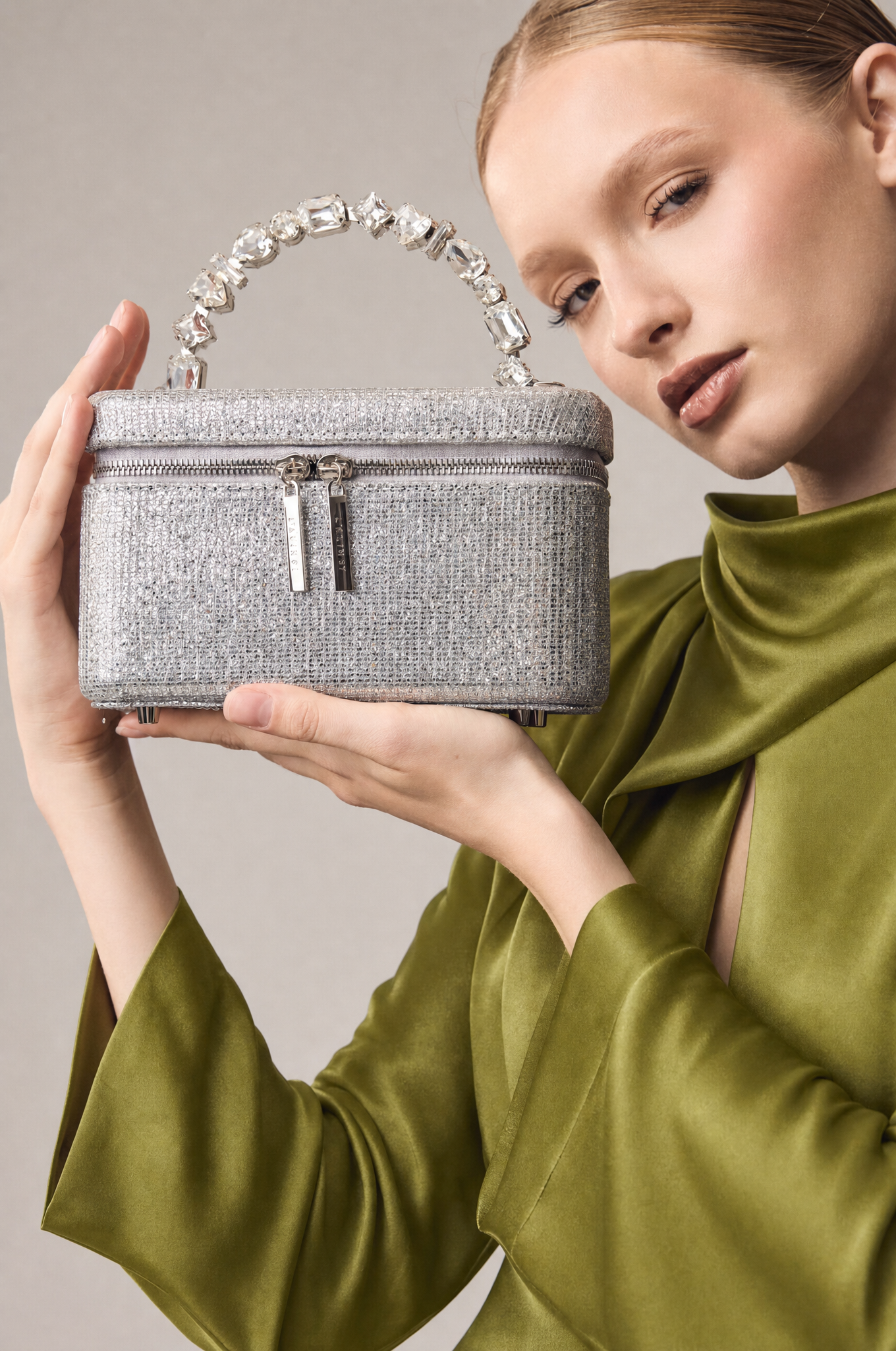 Glitter Lace Taliya Vanity Bag