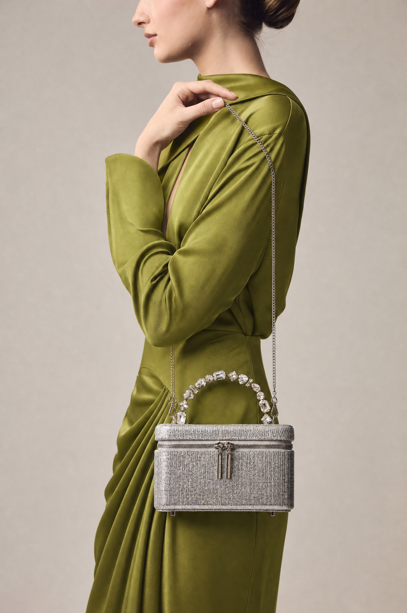 Glitter Lace Taliya Vanity Bag