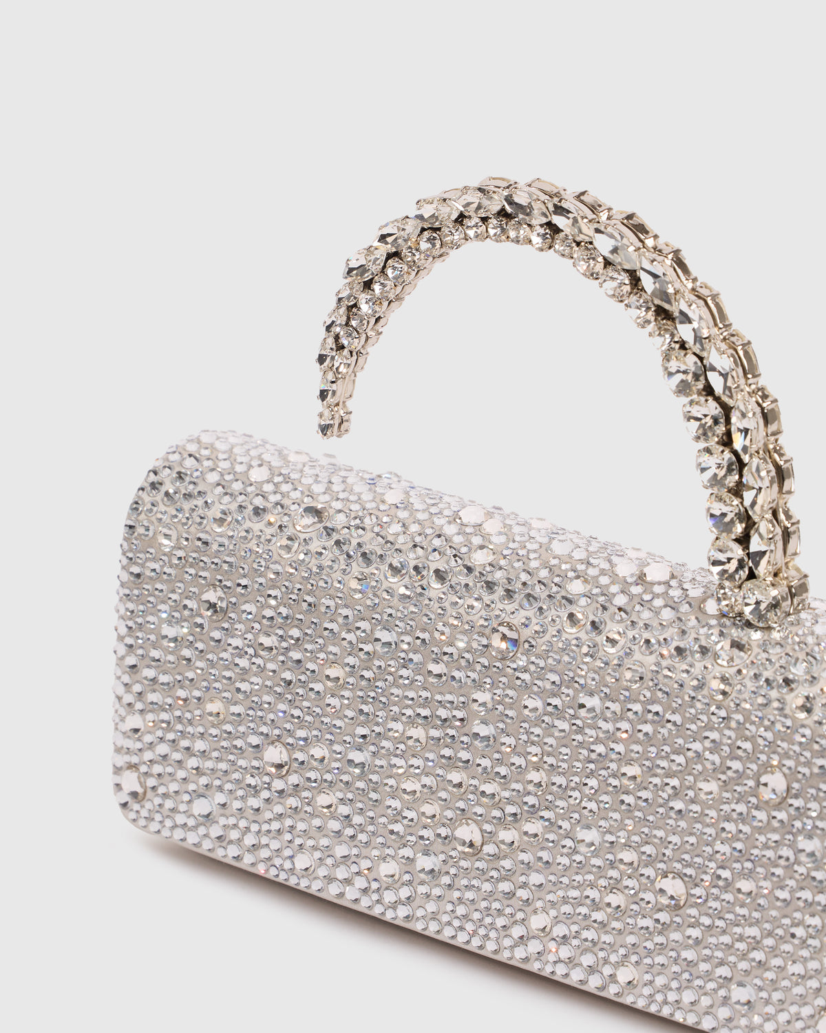 Silver Hotfix Malika Clutch