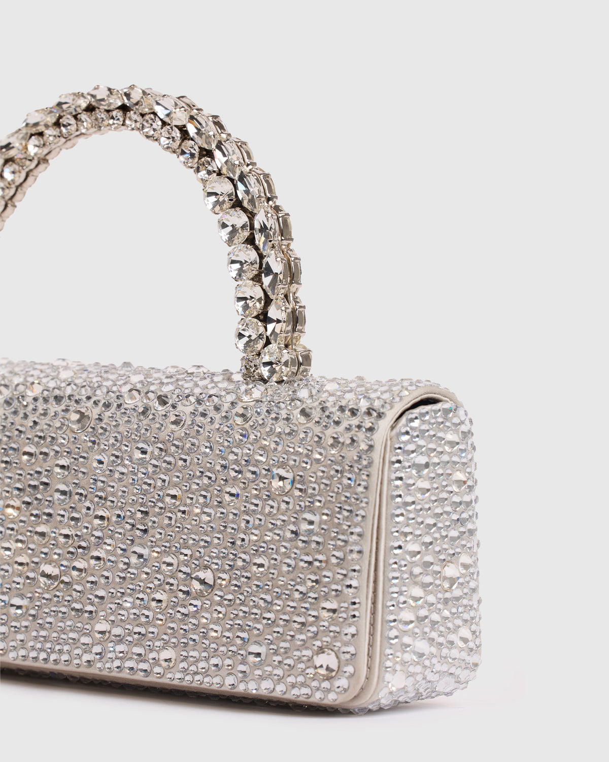 Silver Hotfix Malika Clutch