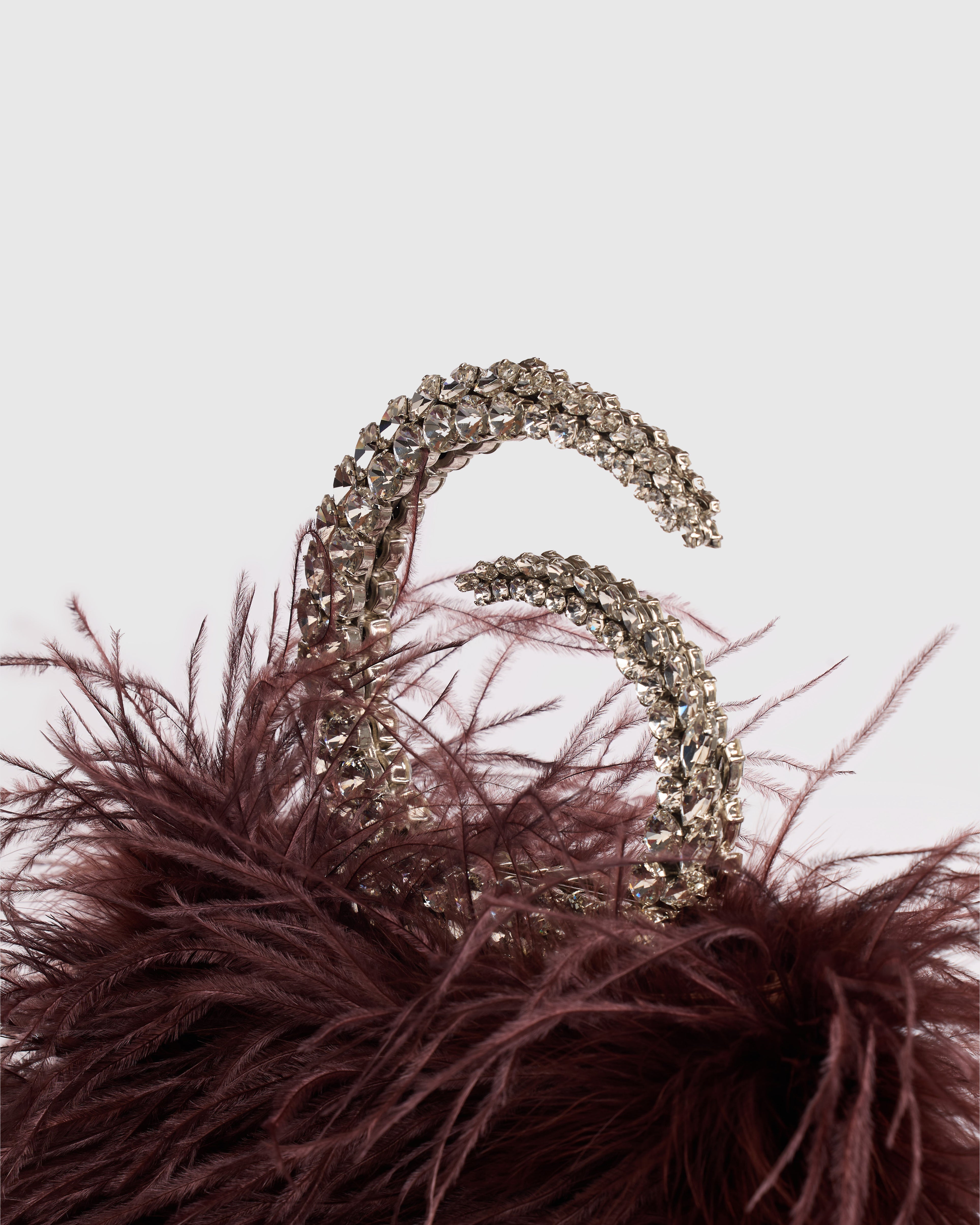 Brown Karma Feather Pouch