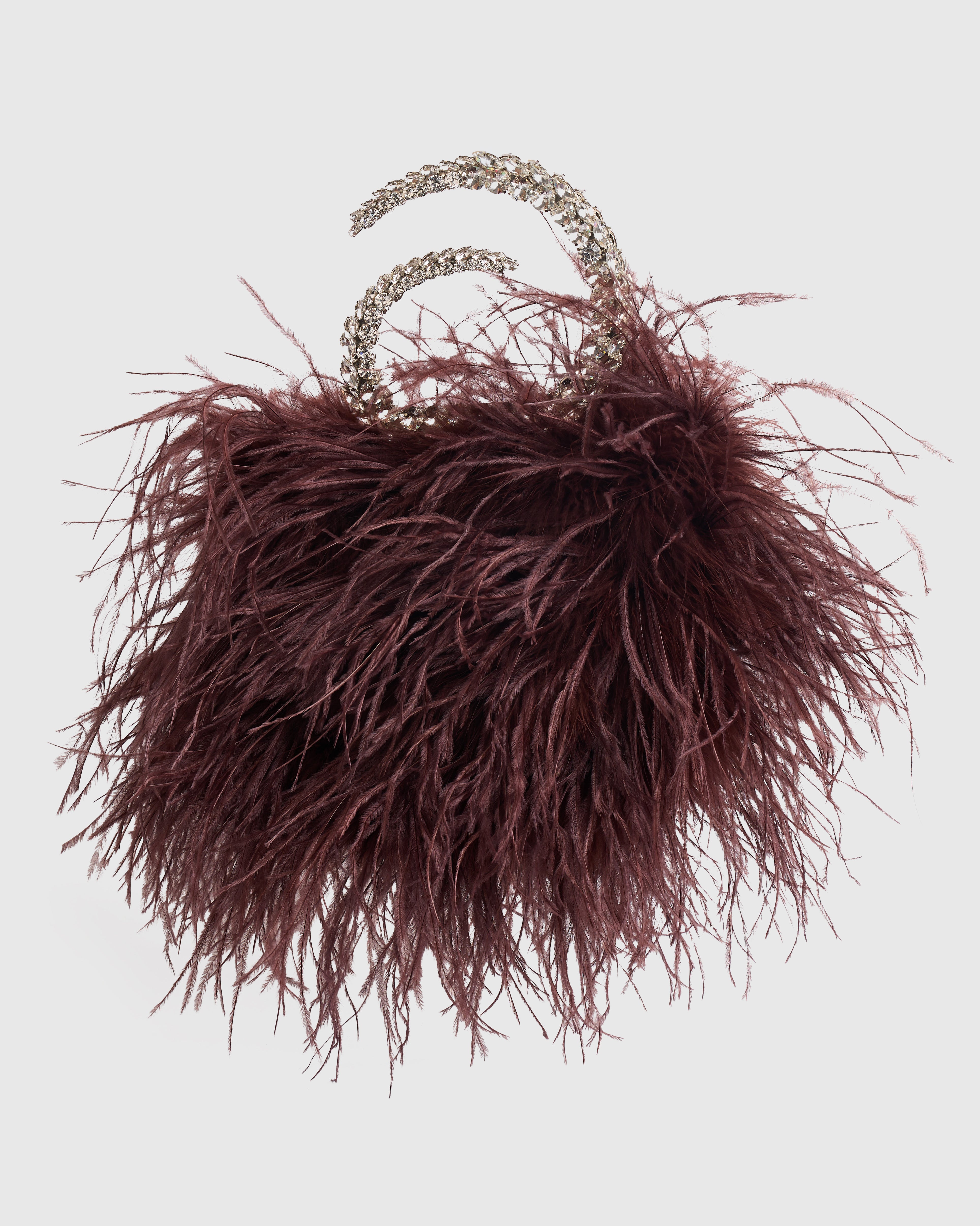 Brown Karma Feather Pouch