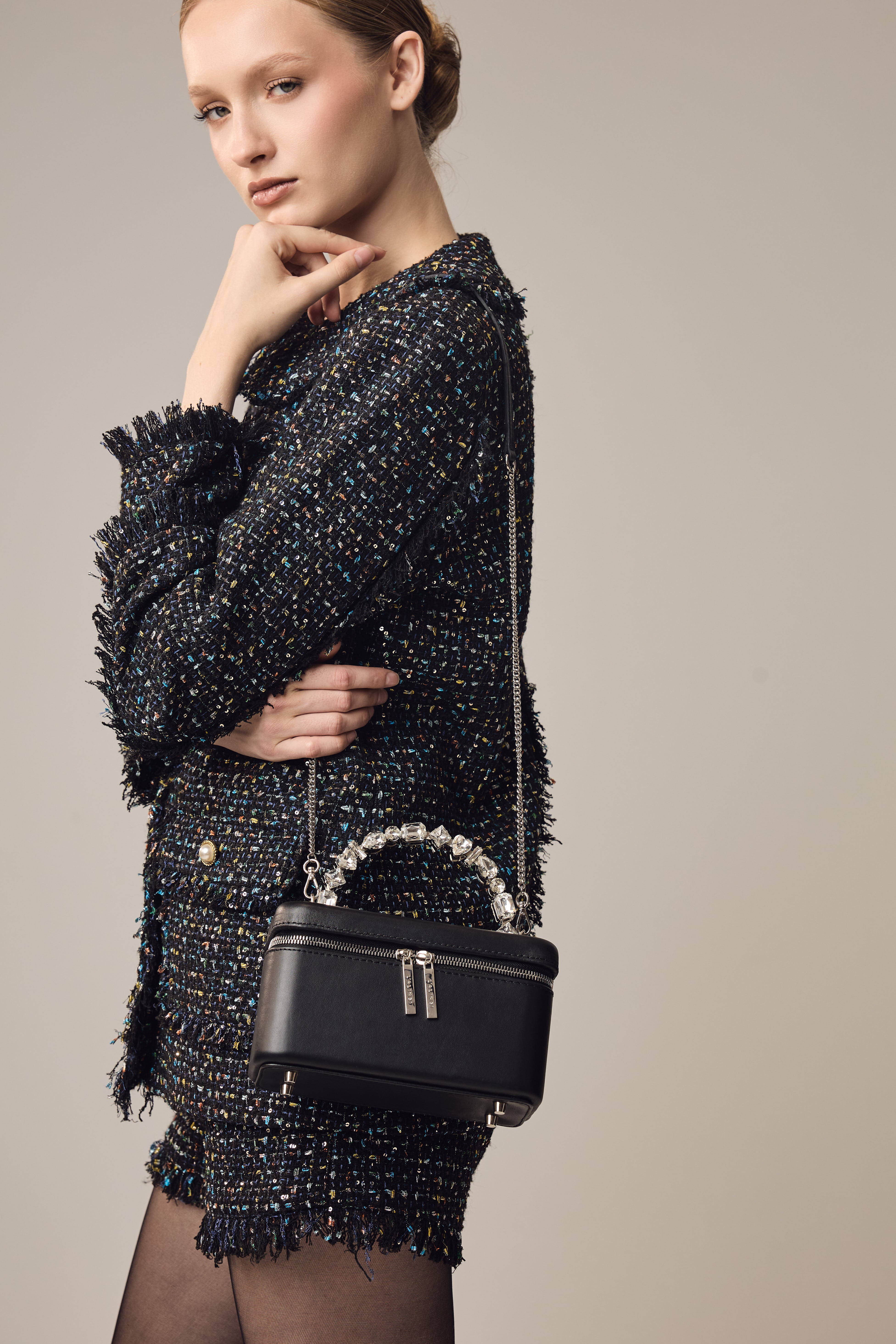 Black Taliya Vanity Bag